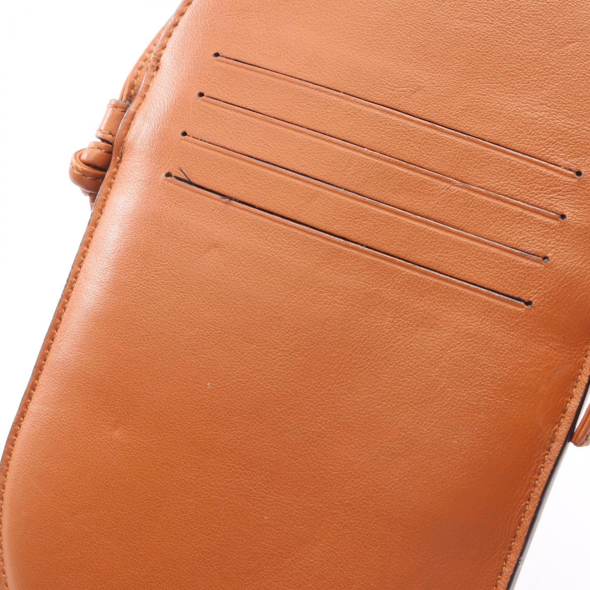 Fendi Brown Leather Suede Handbag Shoulder Bag (Pre-Owned)