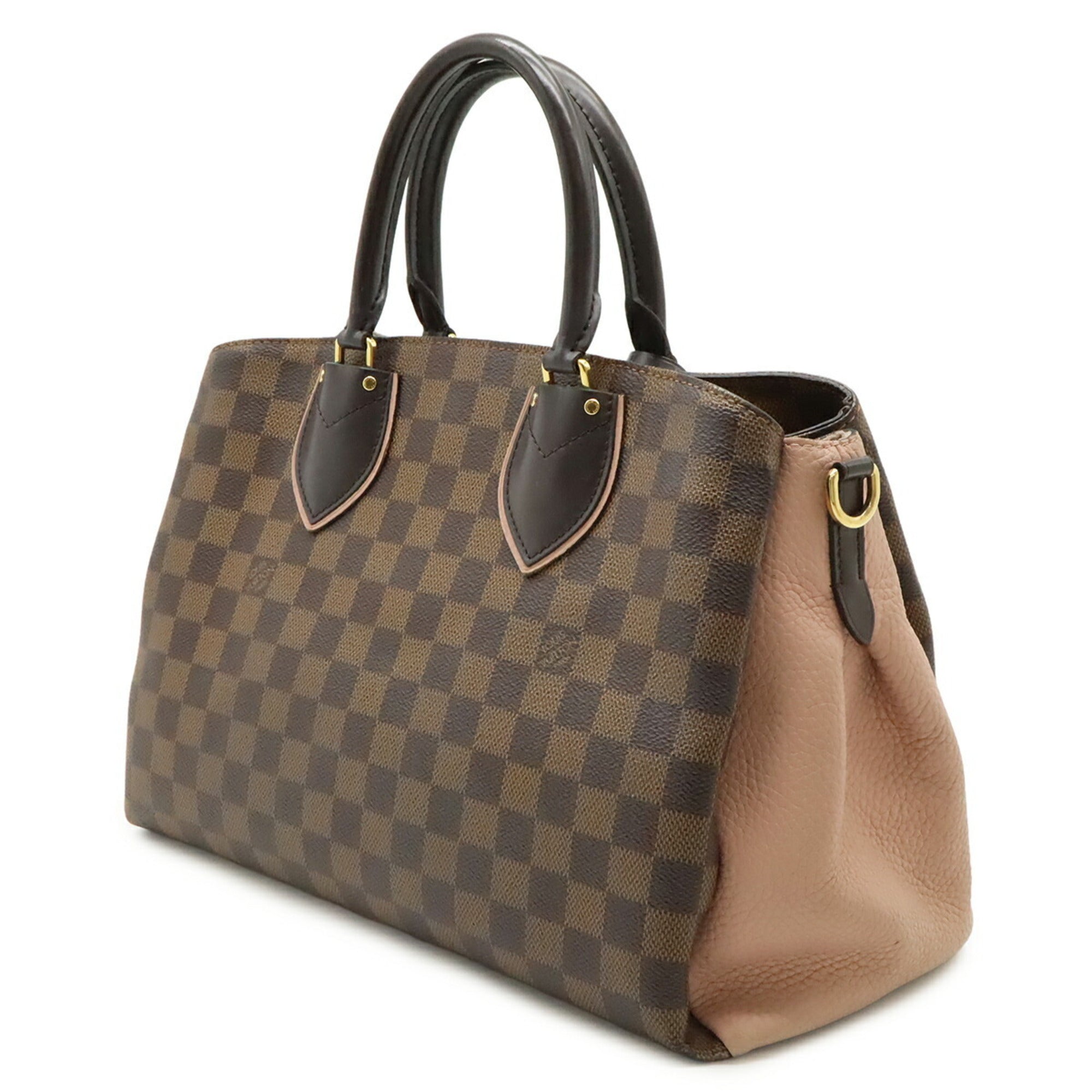 Louis Vuitton Damier Brown Magnolia Damier Canvas Leather Handbag (Pre-Owned)