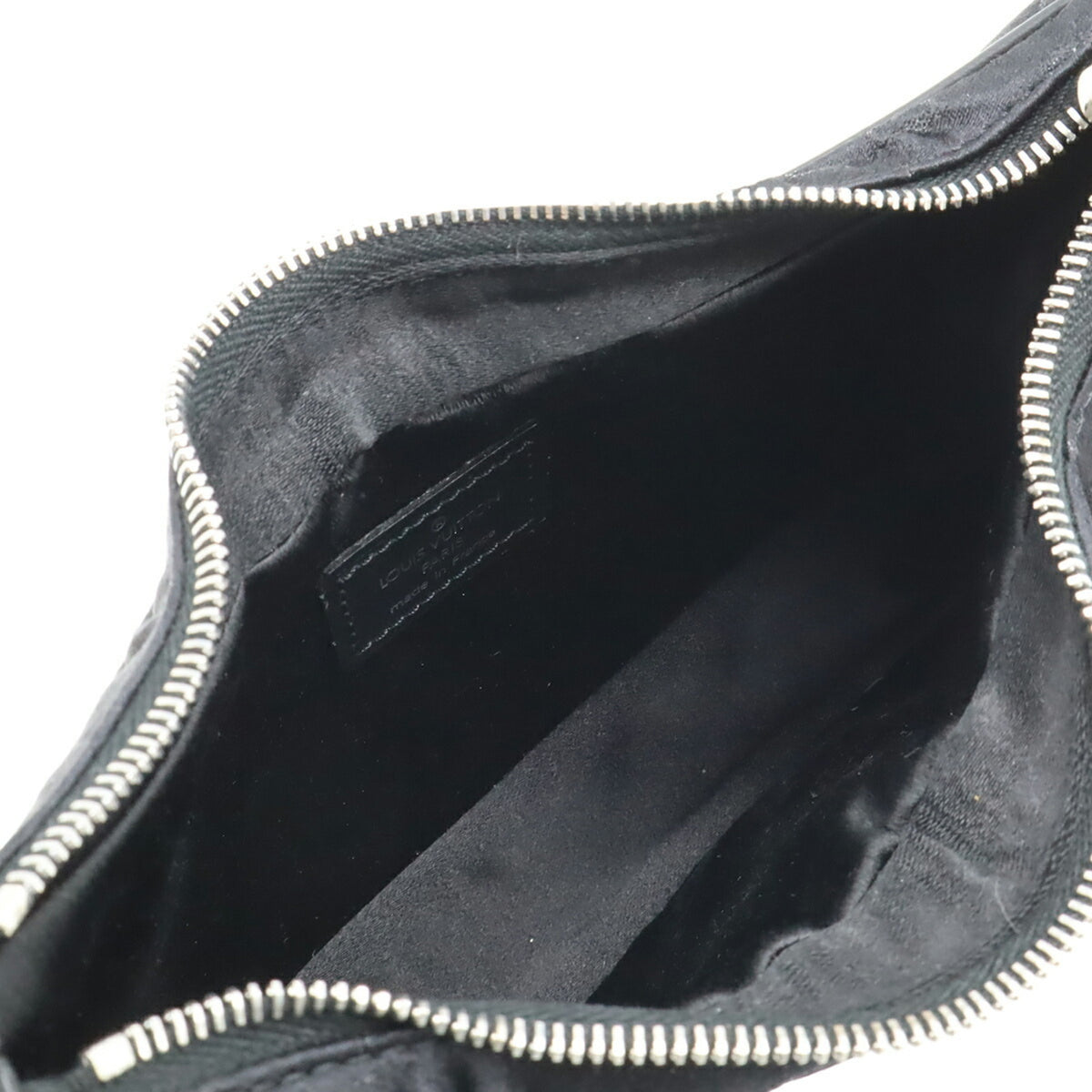 Louis Vuitton Noir Monogram Satin Leather Pouch (Pre-Owned)