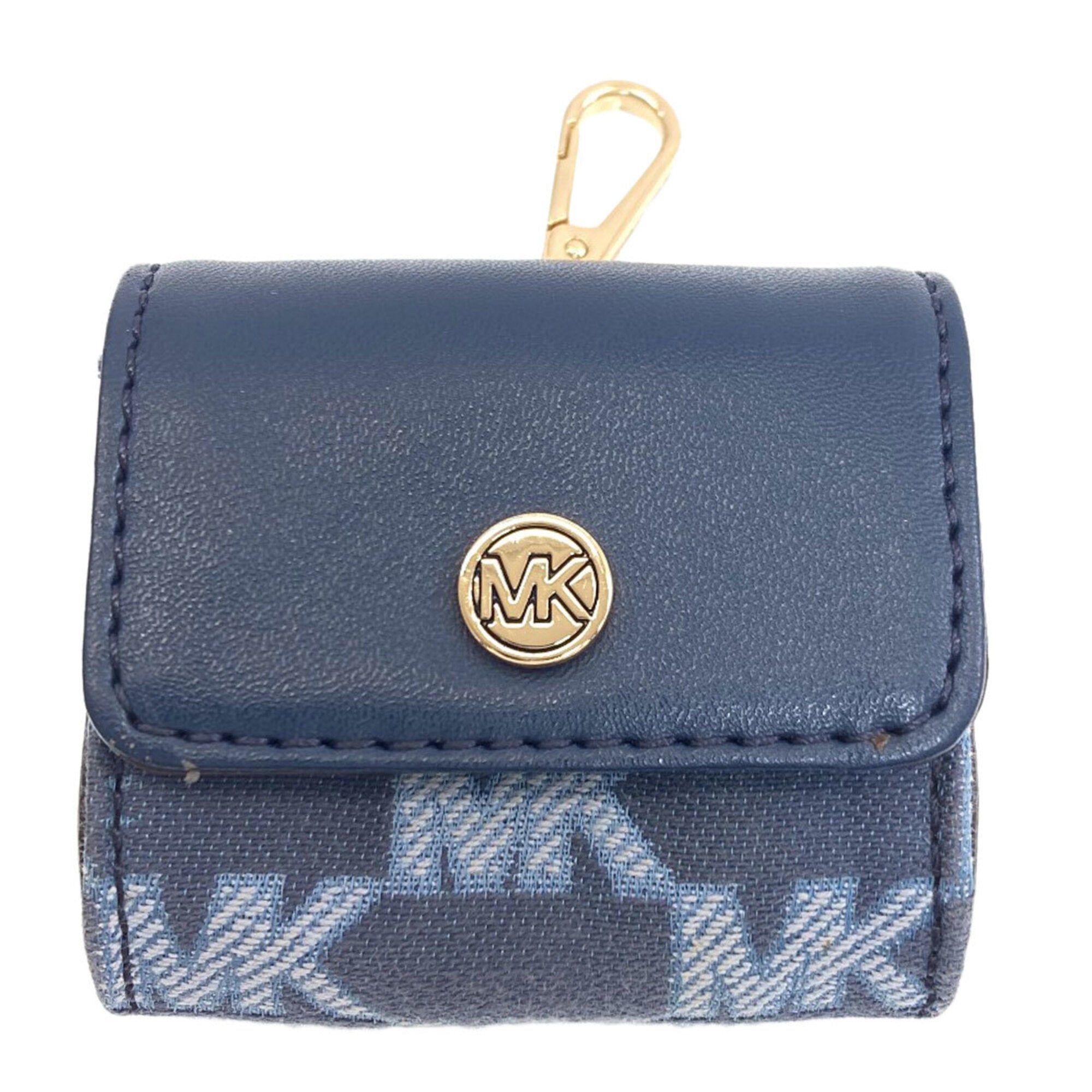 Michael Kors Blue Canvas Pouch Shoulder Bag (Pre-Owned)
