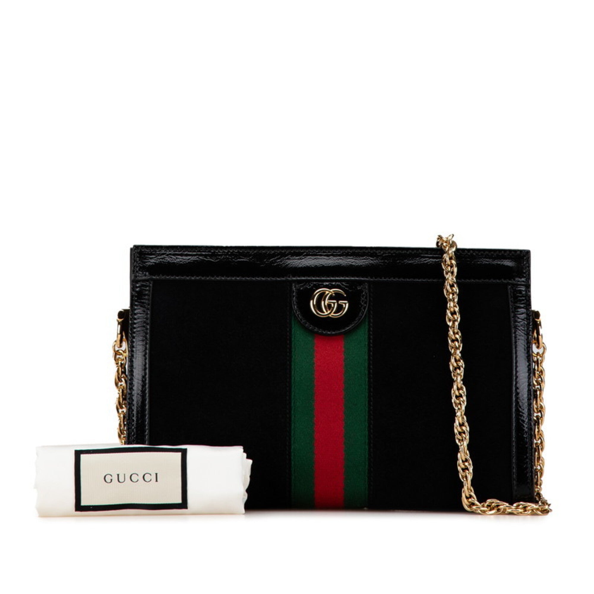 Gucci Black Suede Leather Shoulder Bag (Pre-Owned)