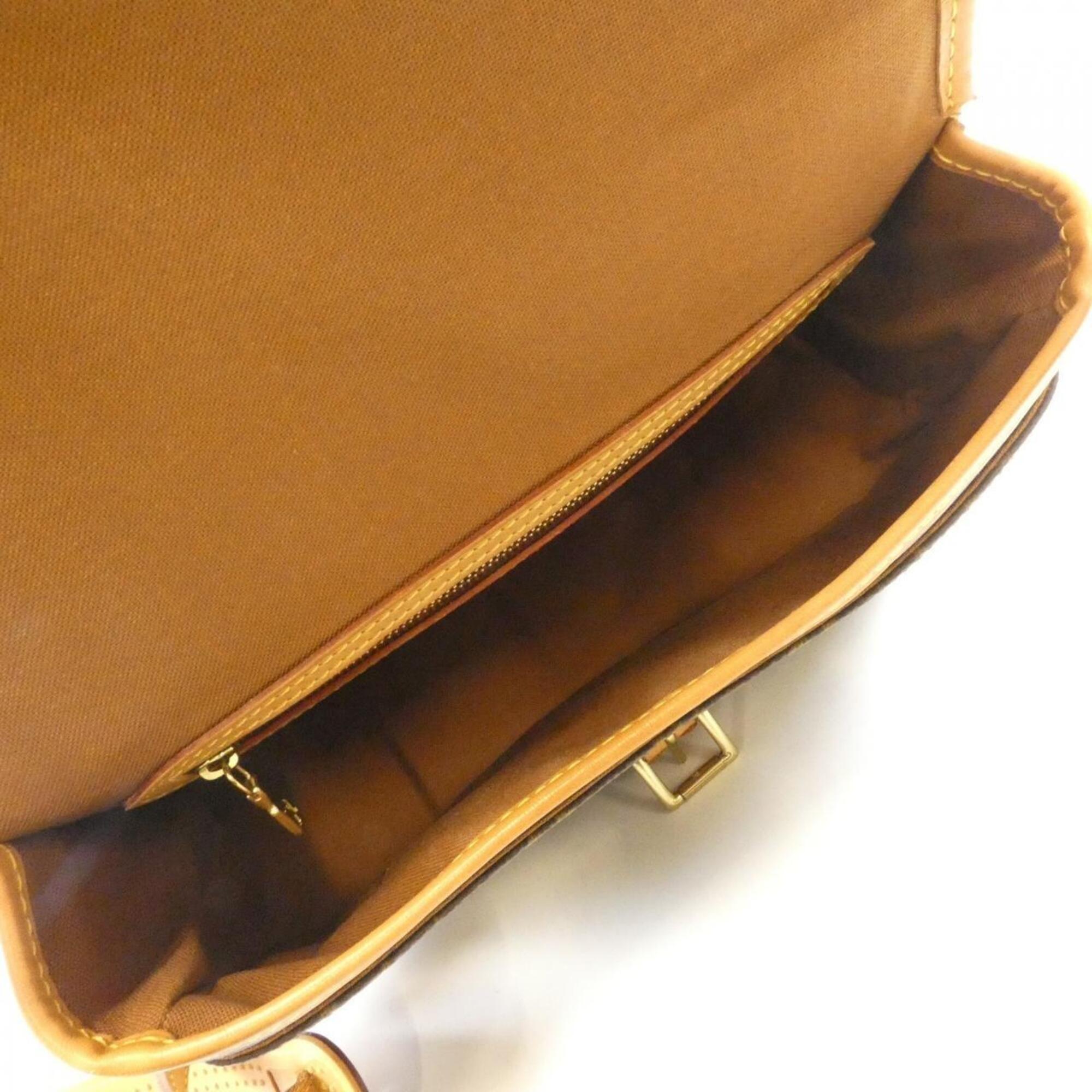 Louis Vuitton Brown Coated Canvas Shoulder Bag (Pre-Owned)