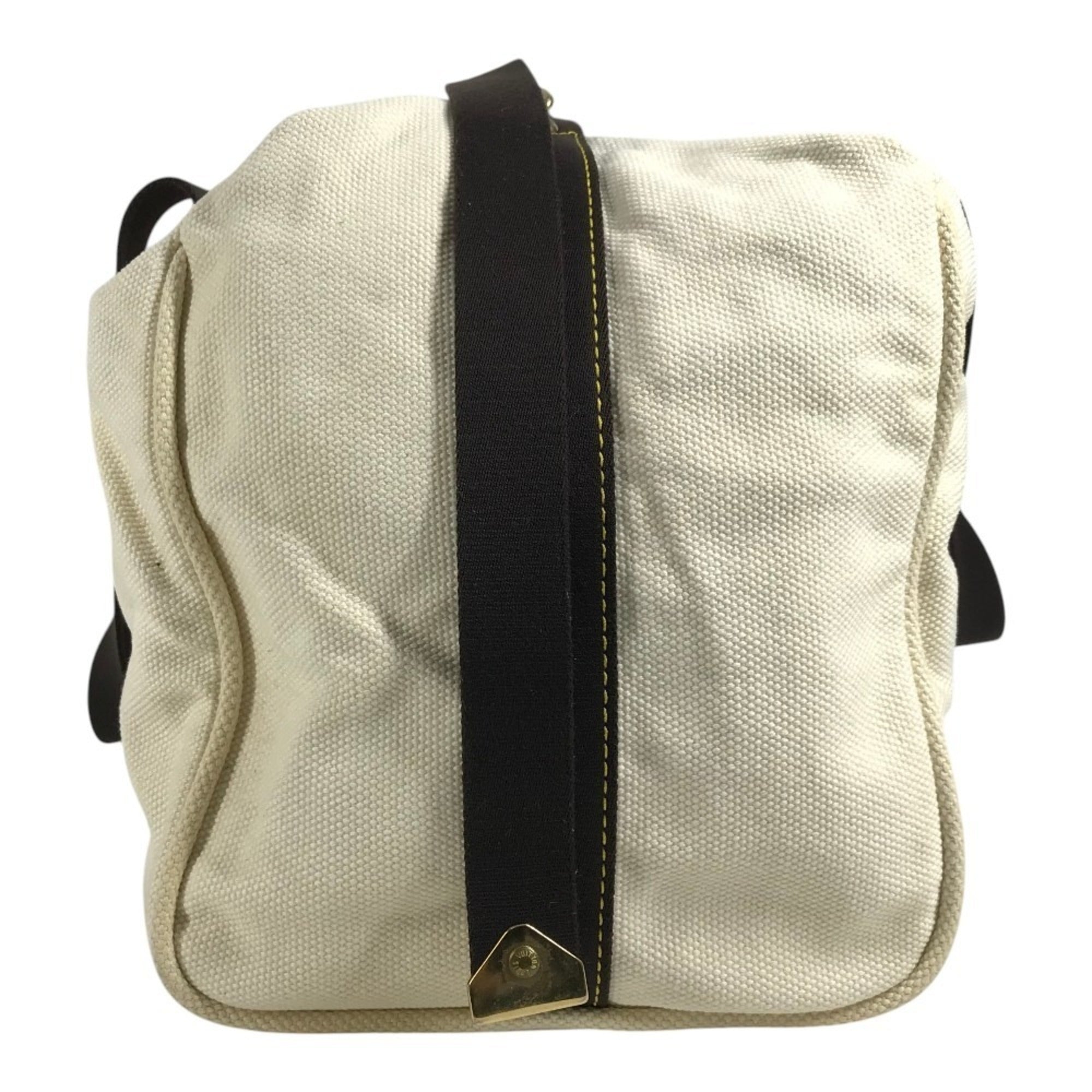 Louis Vuitton Brown Ecru White Canvas Shoulder Bag Tote Bag (Pre-Owned)