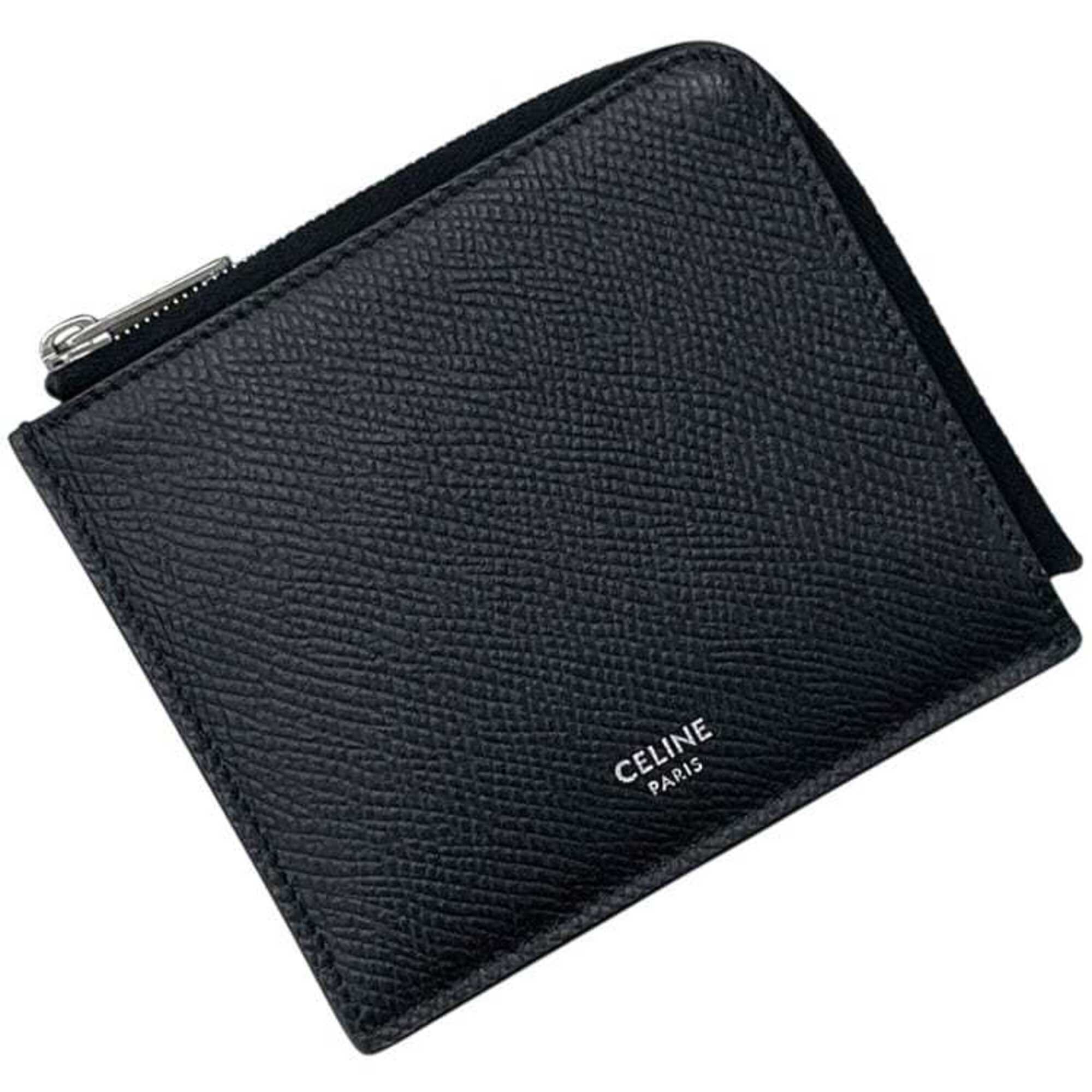 Celine Black Leather Coin Purse/Coin Case (Pre-Owned)