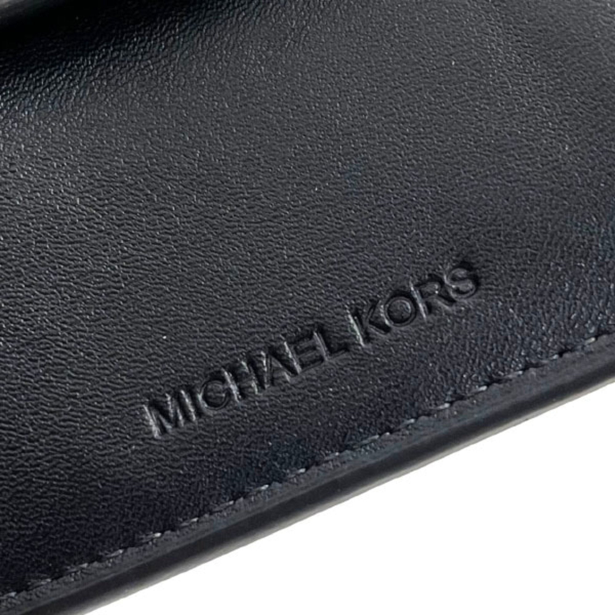 Michael Kors Black Pink White Pvc Leather Wallet (Bi-Fold) (Pre-Owned)