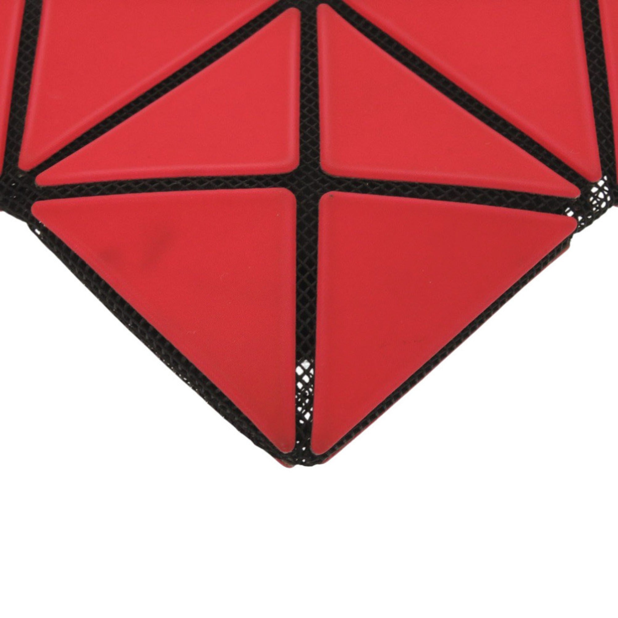 Issey Miyake Red Color Pvc Clutch Bag (Pre-Owned)
