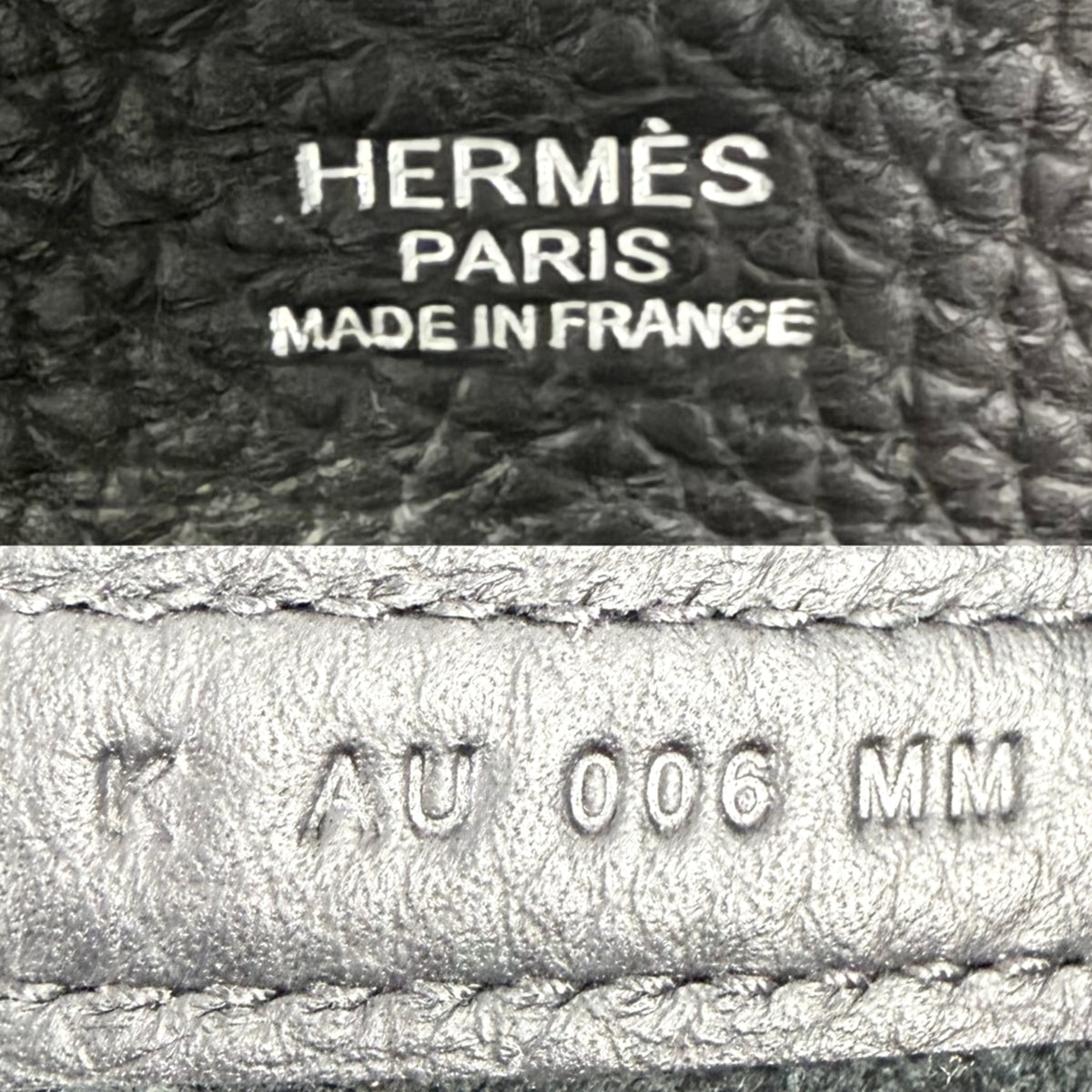 Hermes Black Leather Handbag (Pre-Owned)