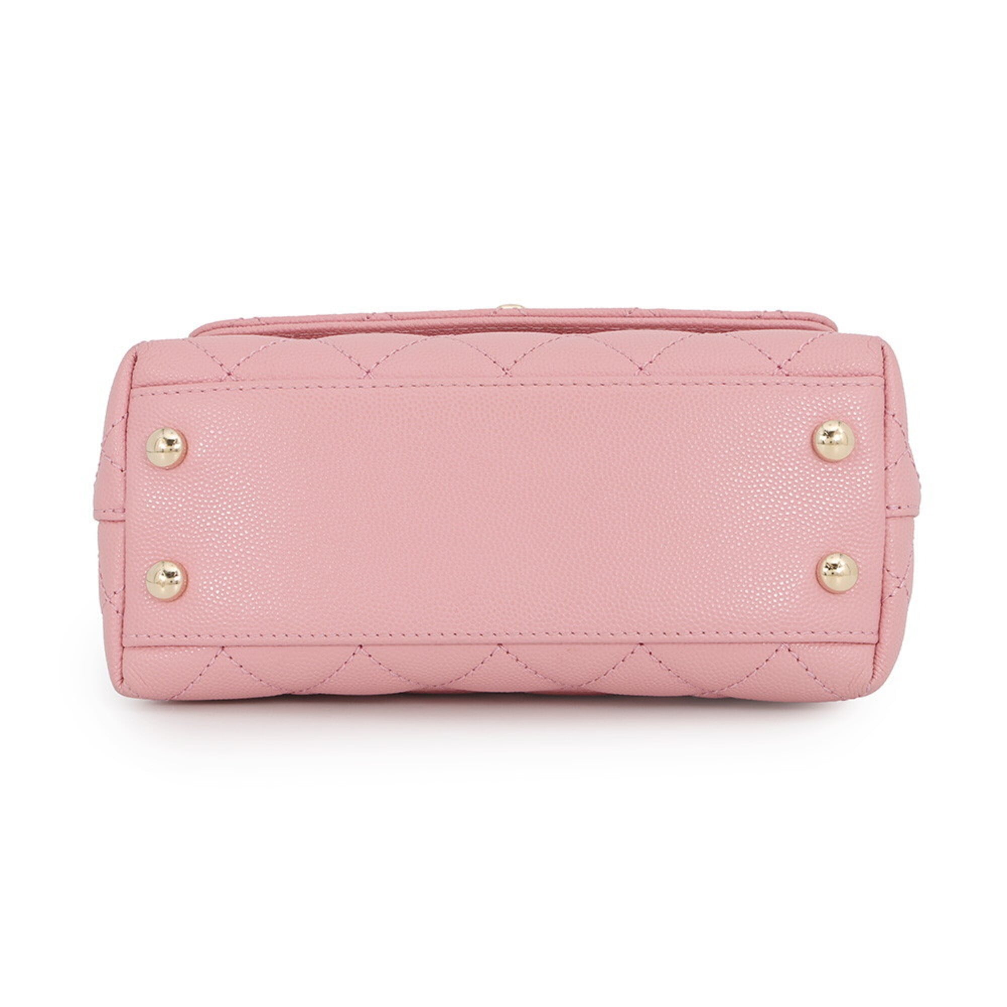 Chanel Matelasse Pink Grained Calfskin Handbag Shoulder Bag (Pre-Owned)