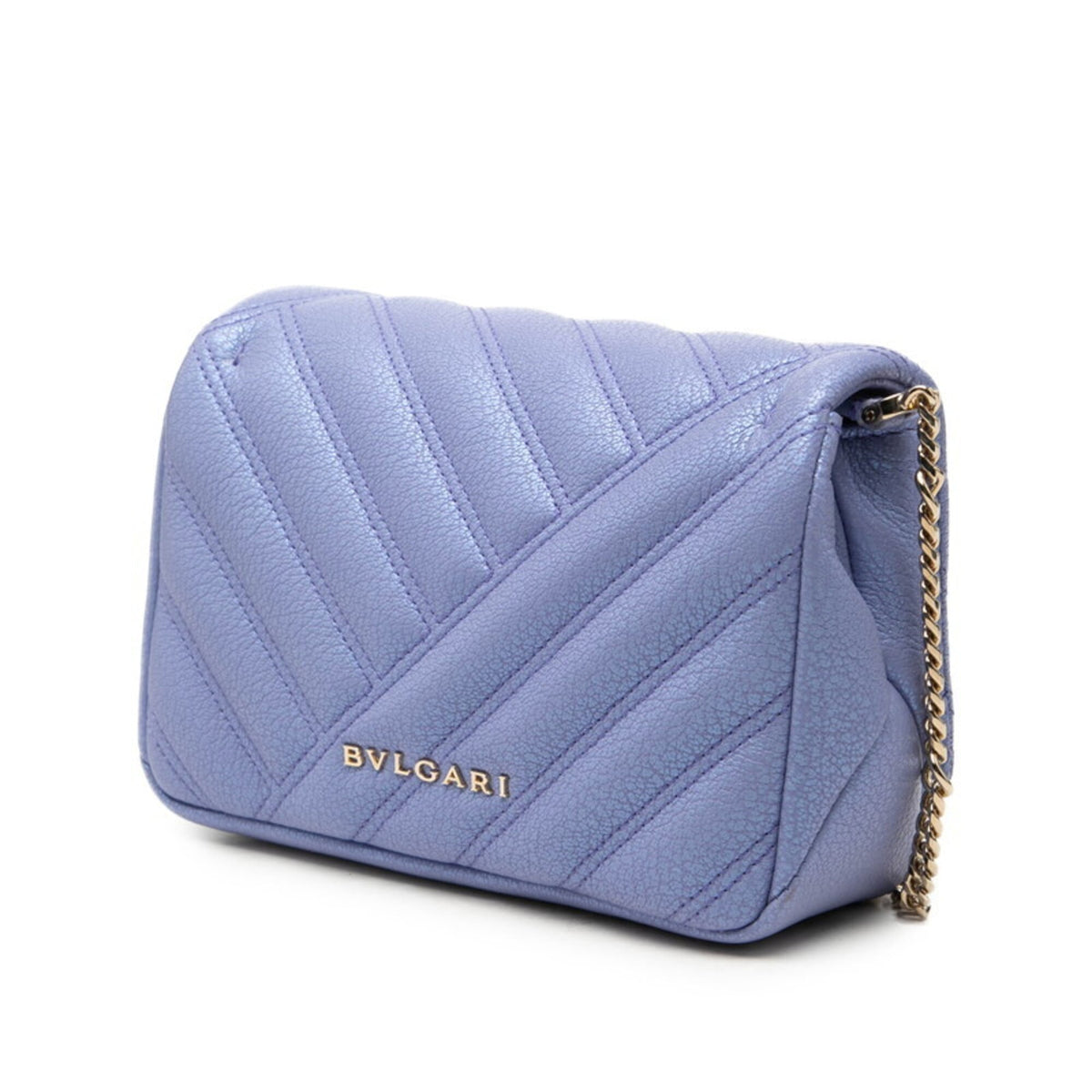 Bvlgari Purple Leather Shoulder Bag (Pre-Owned)