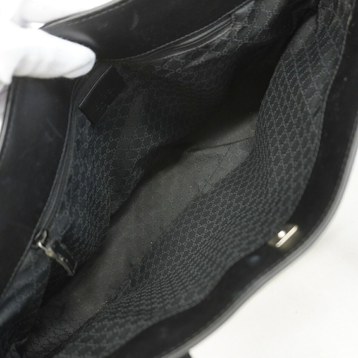 Gucci Black Leather Tote Bag (Pre-Owned)