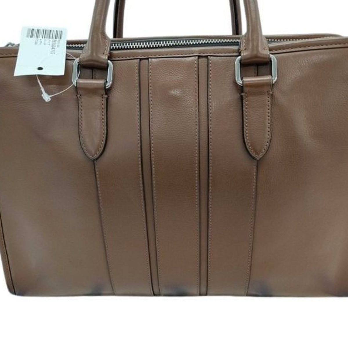 Coach Brown Leather Briefcase Handbag Tote Bag (Pre-Owned)