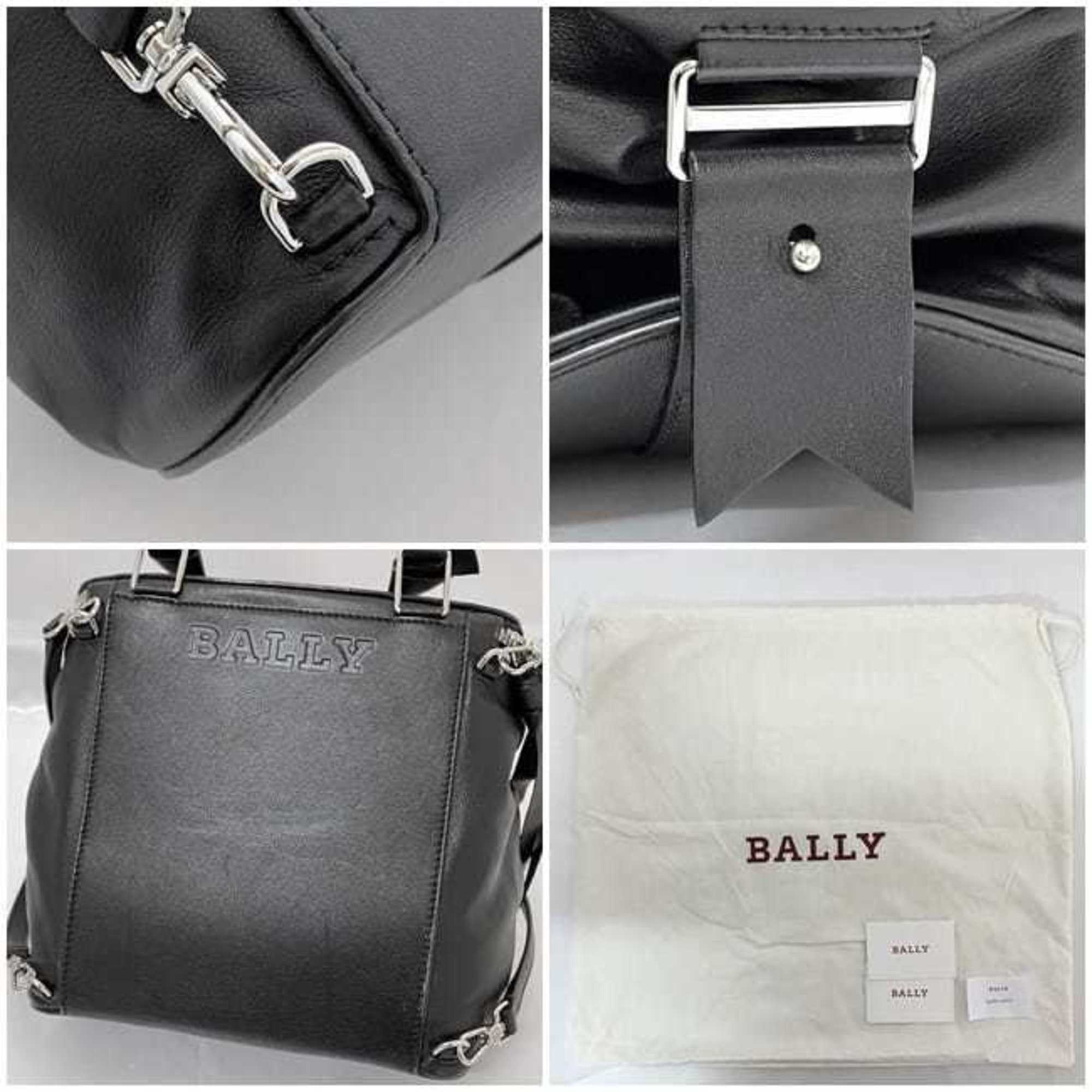 Bally Black Leather Backpack (Pre-Owned)