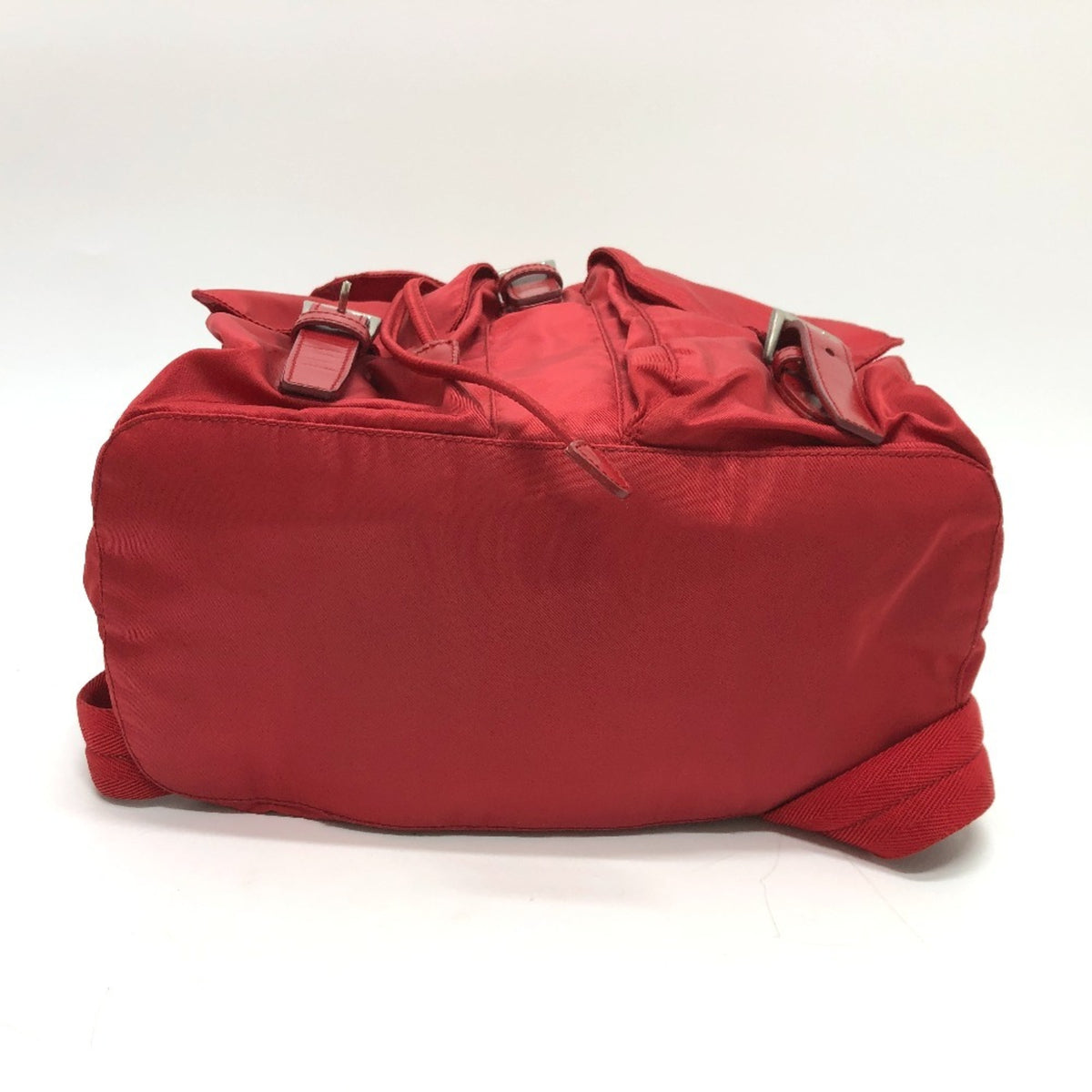 Prada Red Color Nylon Backpack (Pre-Owned)