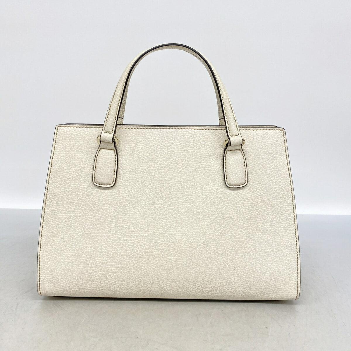 Gucci Ivory Leather Handbag (Pre-Owned)