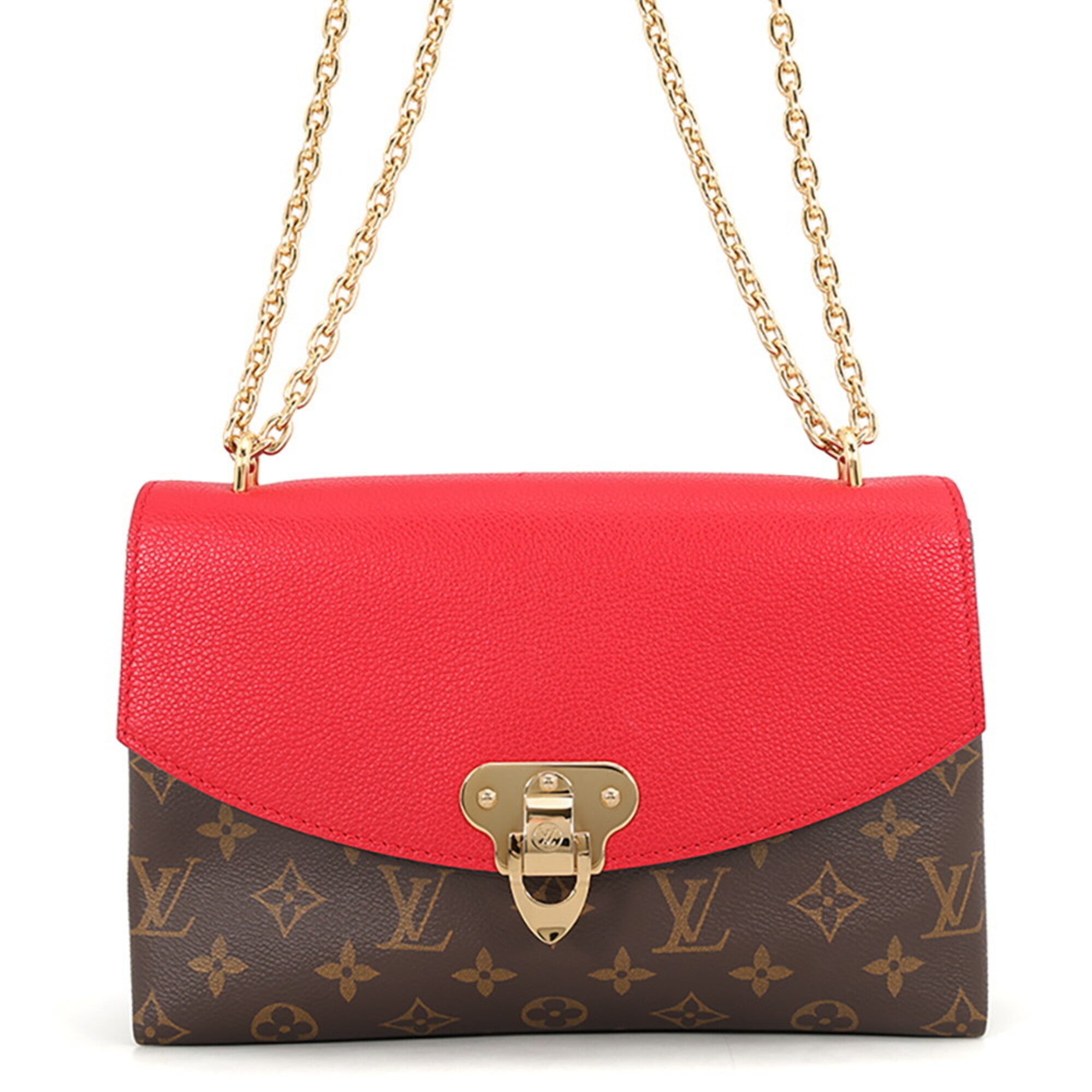 Louis Vuitton Monogram Red Color Monogram Handbag Shoulder Bag (Pre-Owned)