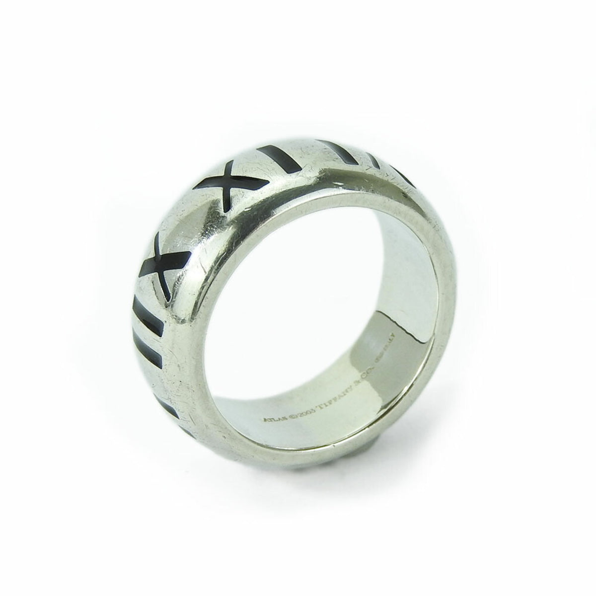 Tiffany Atlas Silver 925 Band Ring (Pre-Owned)