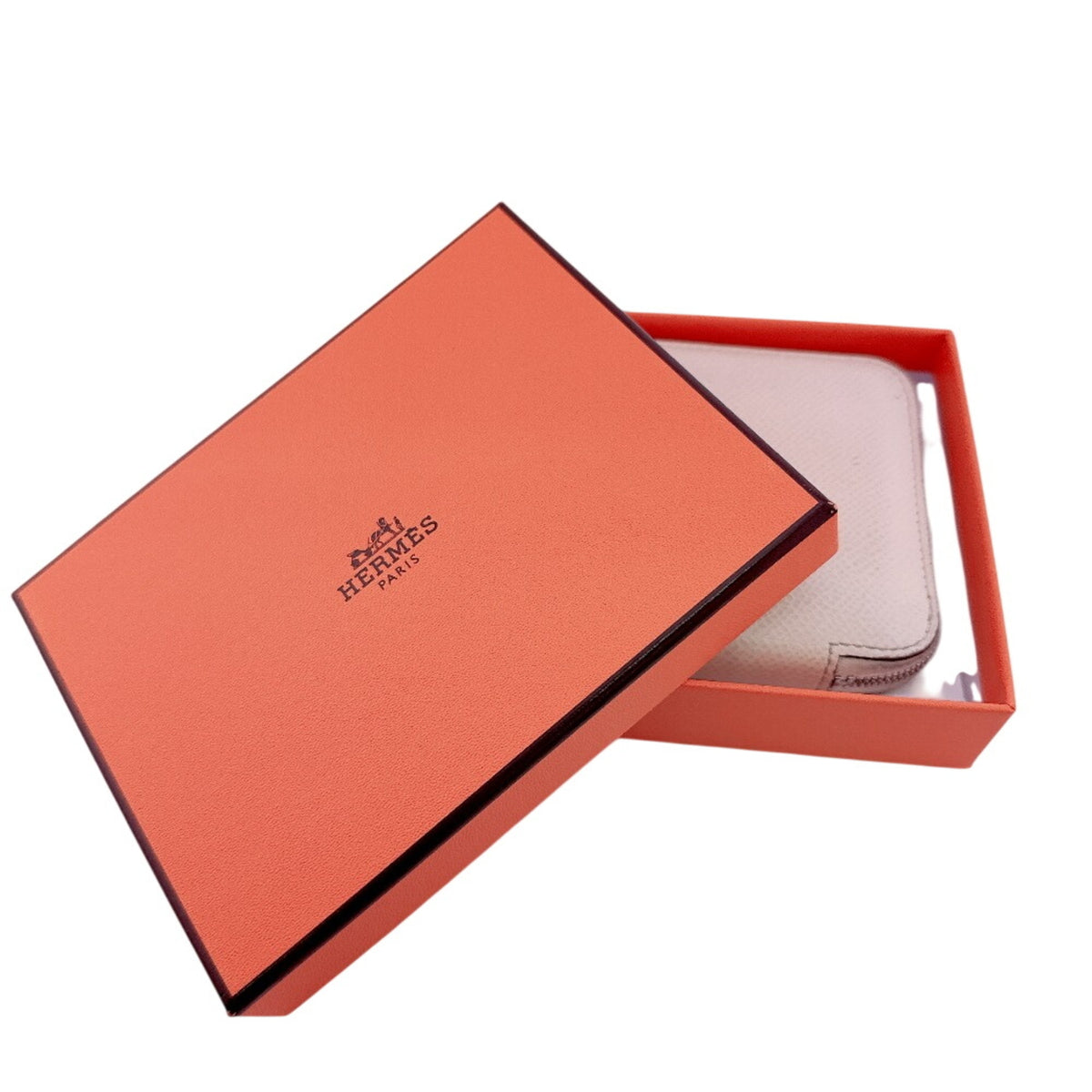 Hermes White Leather Coin Purse/Coin Case (Pre-Owned)