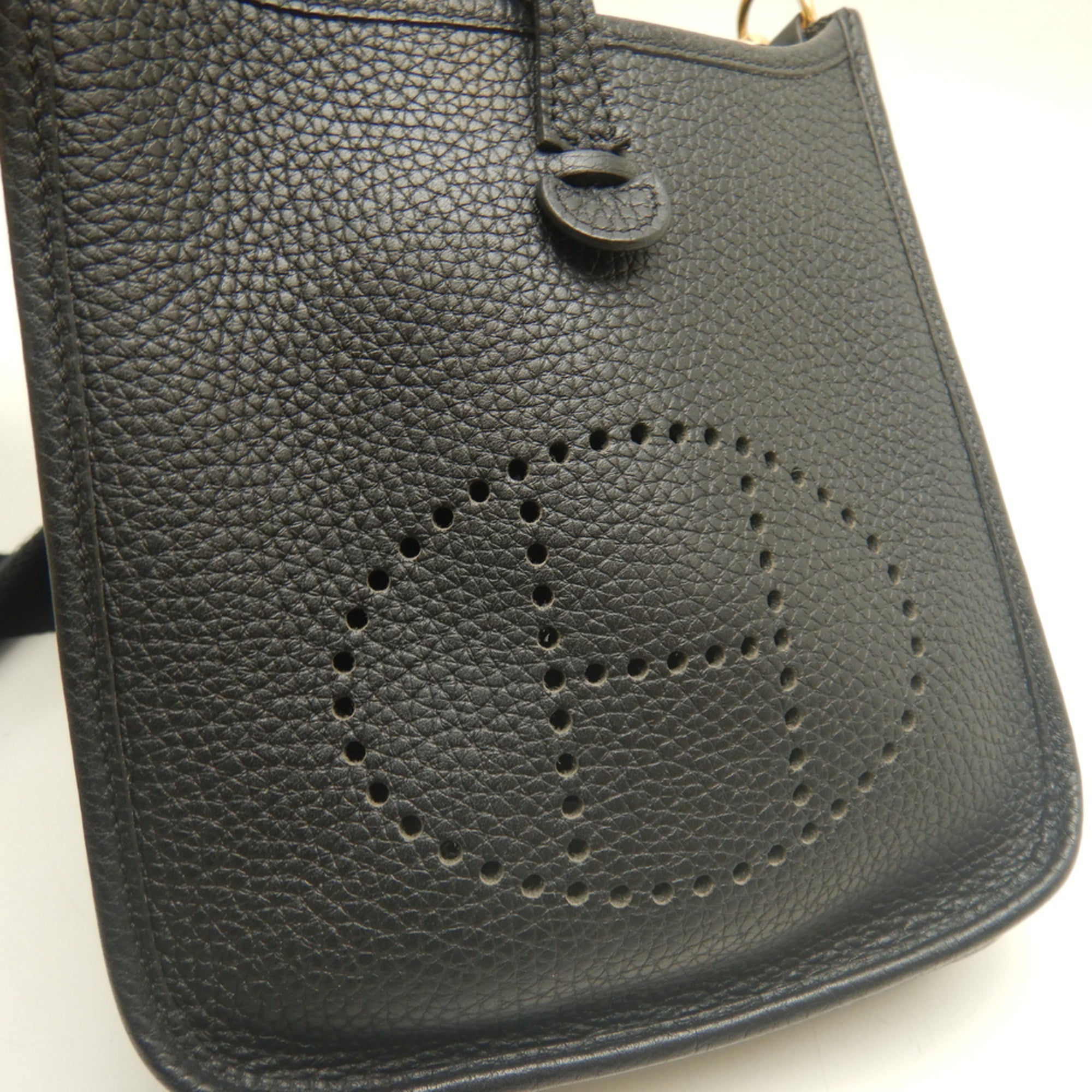 Hermes Evelyne Brown Taurillon Clemence Leather Shoulder Bag (Pre-Owned)