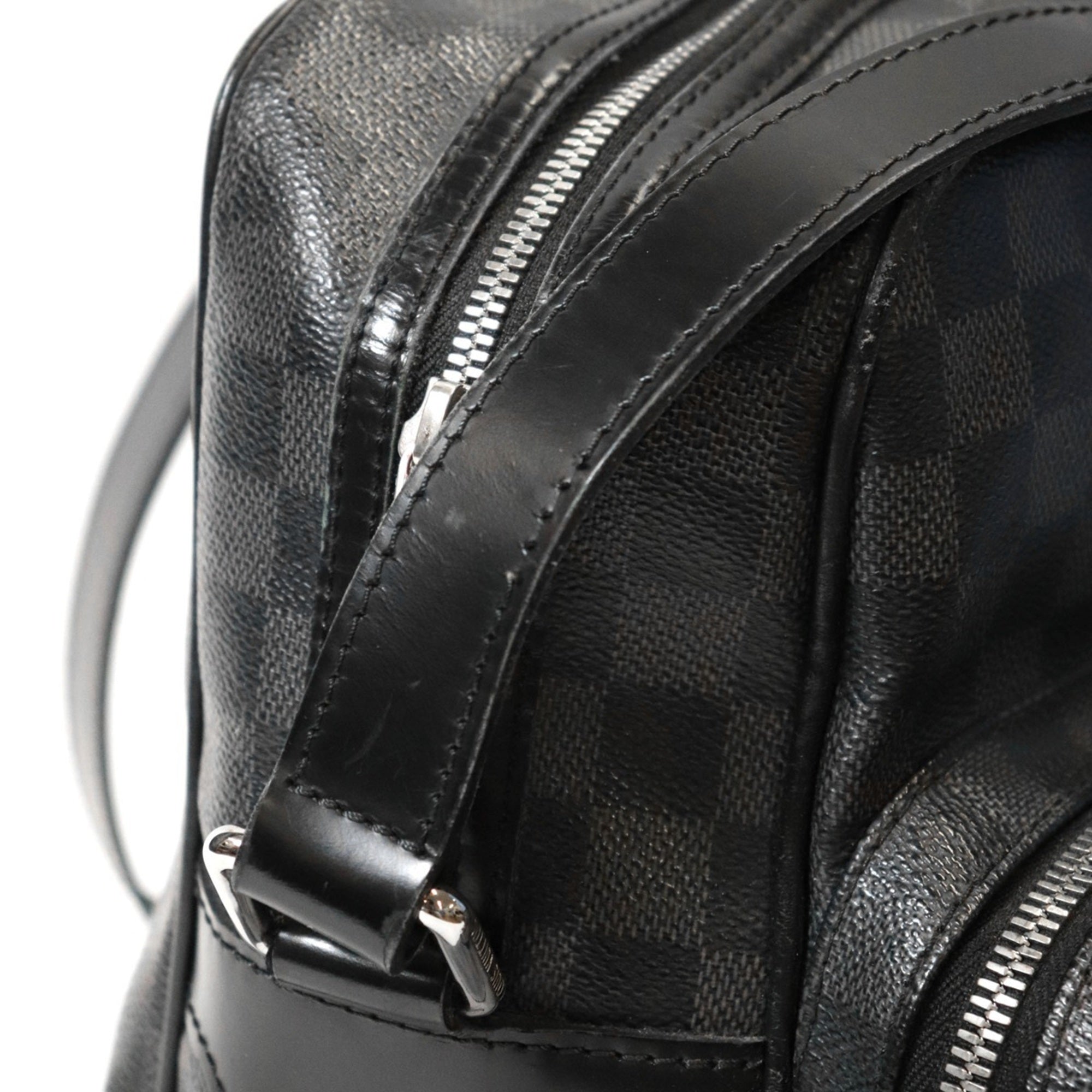 Louis Vuitton Black Damier Graphite Shoulder Bag (Pre-Owned)