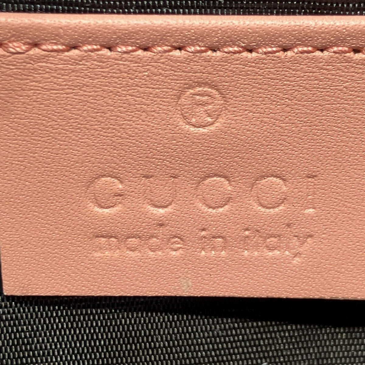 Gucci Brown Pink Leather Long Wallet (Bi-Fold) (Pre-Owned)
