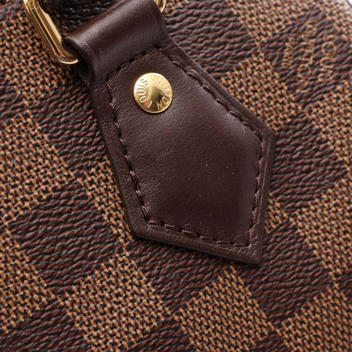 Louis Vuitton Damier Brown Coated Canvas Leather Handbag (Pre-Owned)