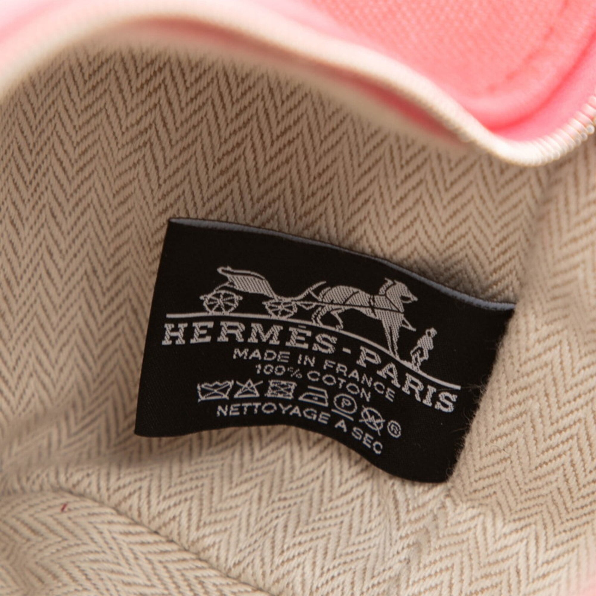 Hermes Pink Cotton Handbag (Pre-Owned)