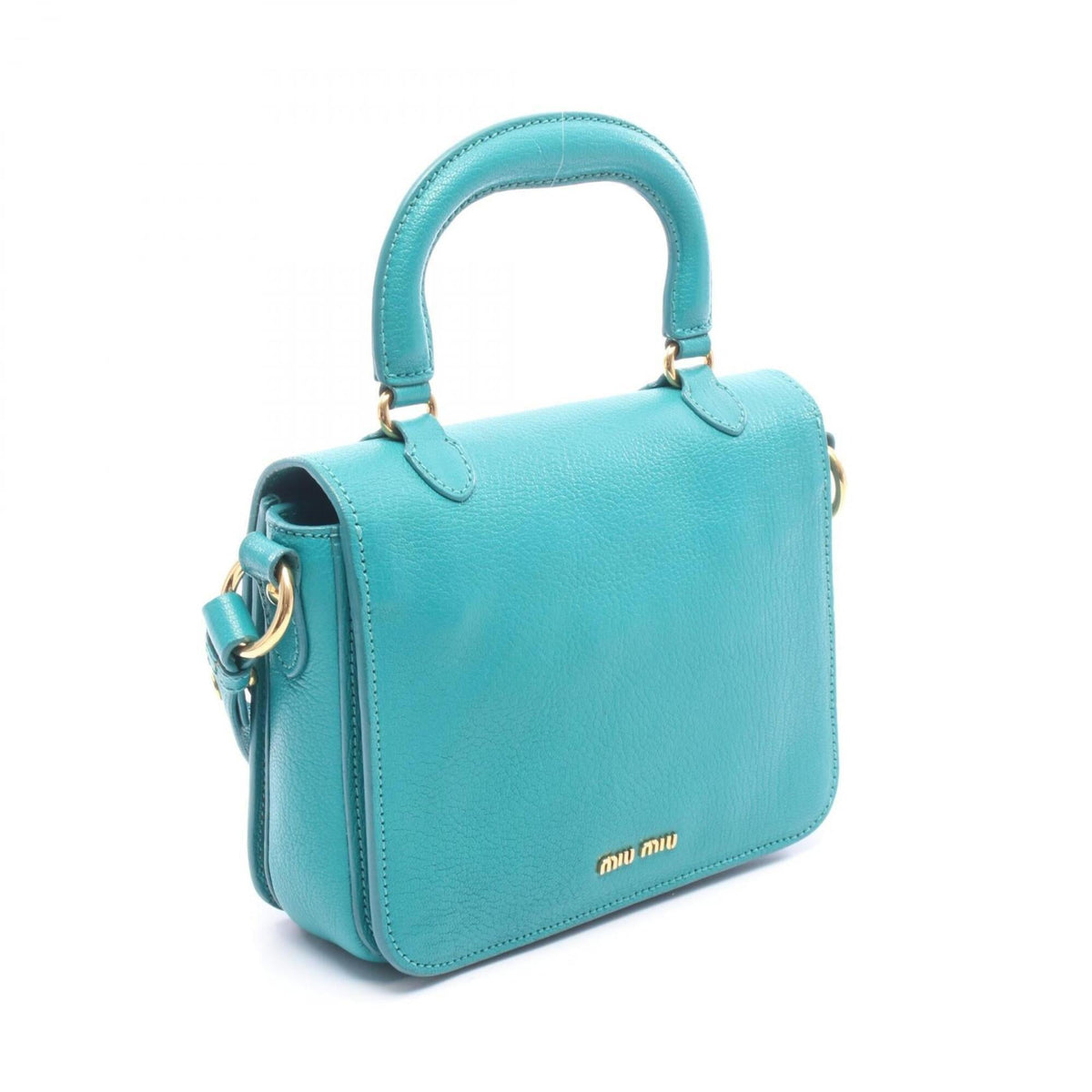 Miu Miu Green Leather Handbag (Pre-Owned)