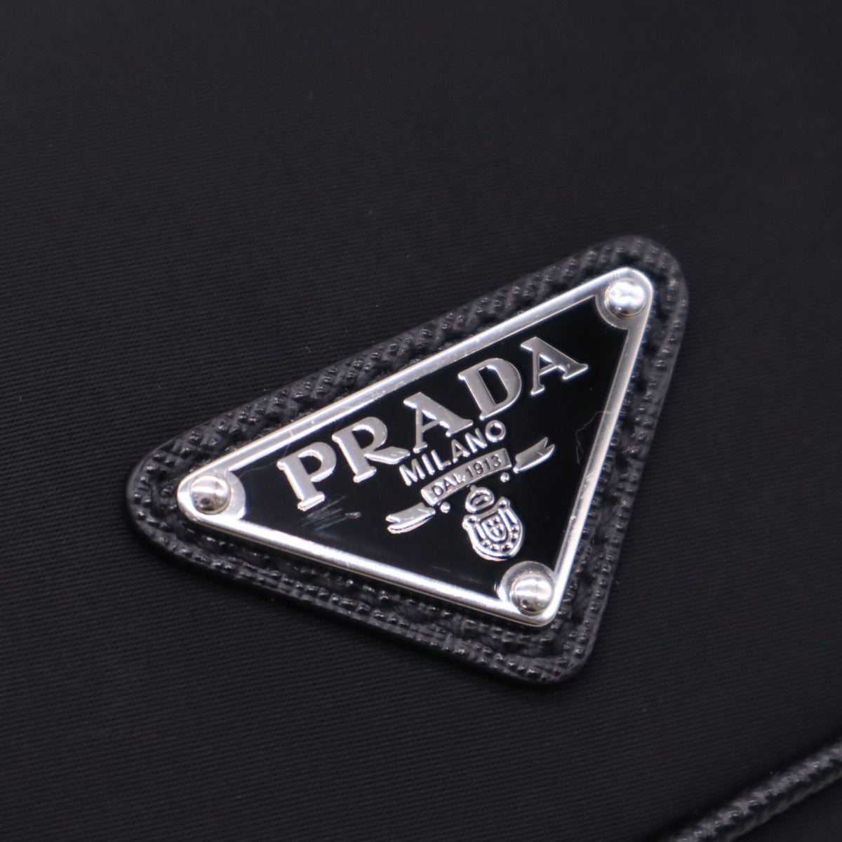 Prada Saffiano Black Nero Nylon Saffiano Shoulder Bag (Pre-Owned)