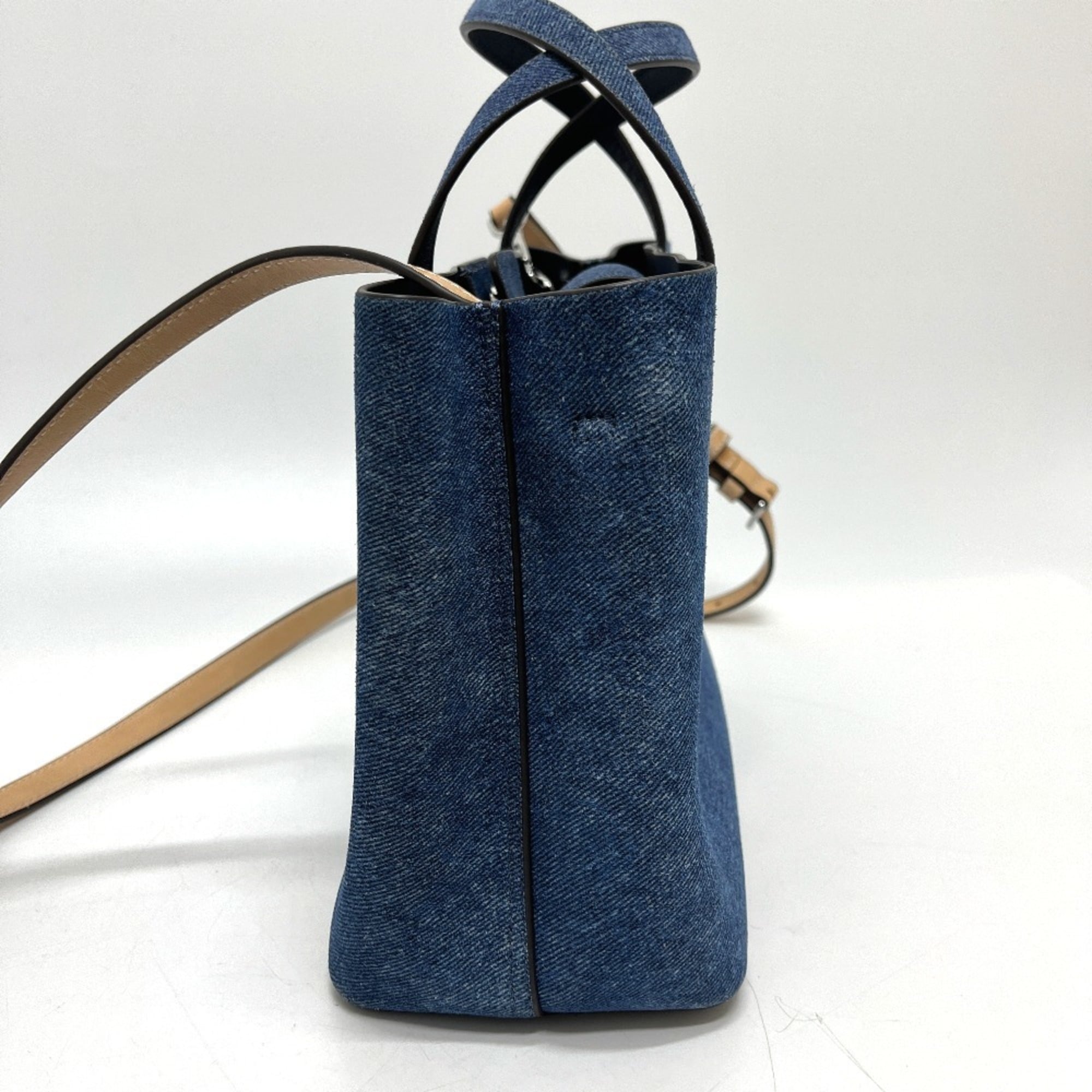 Tory Burch Blue Denim Tote Bag (Pre-Owned)