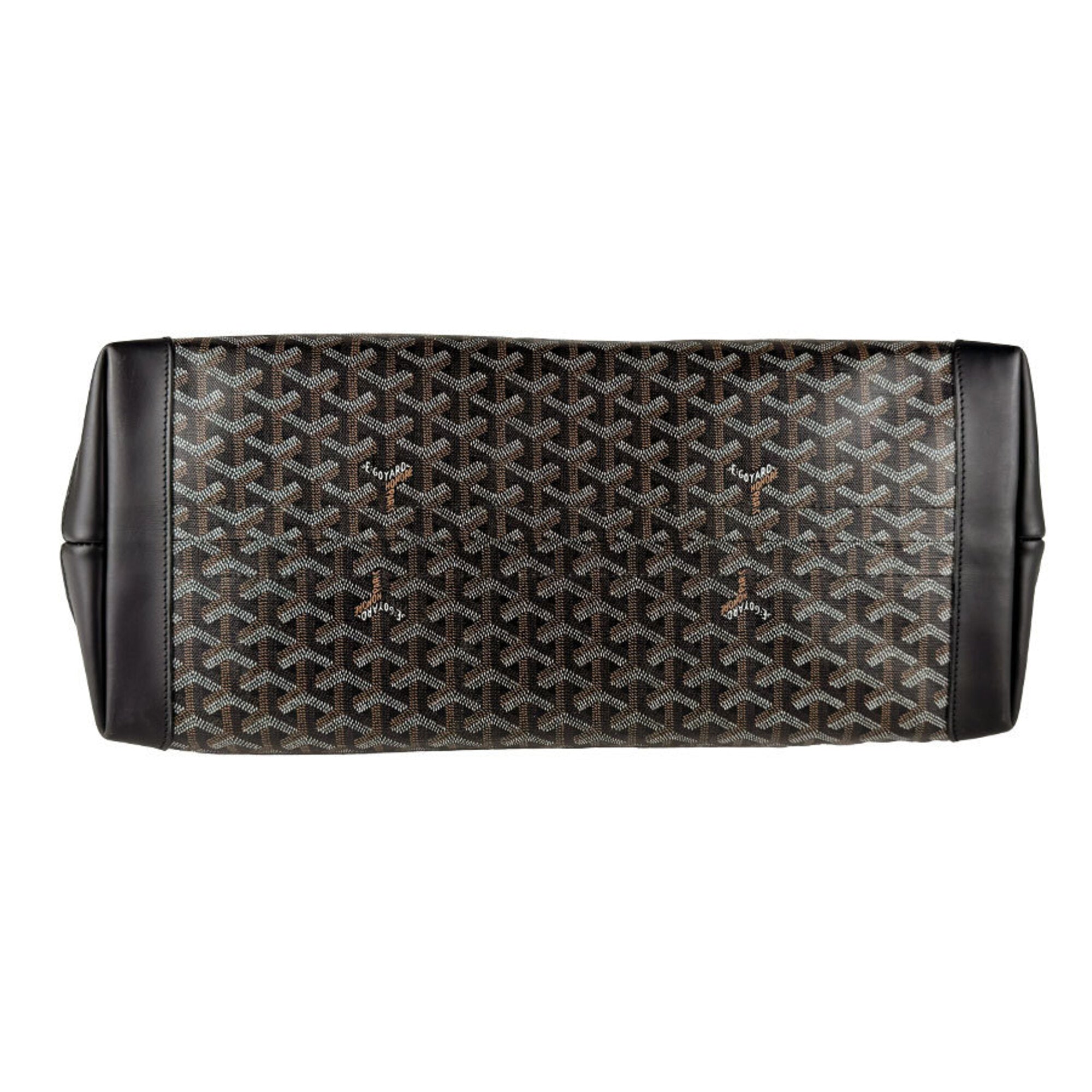 Goyard Black Coated Canvas Leather Handbag (Pre-Owned)