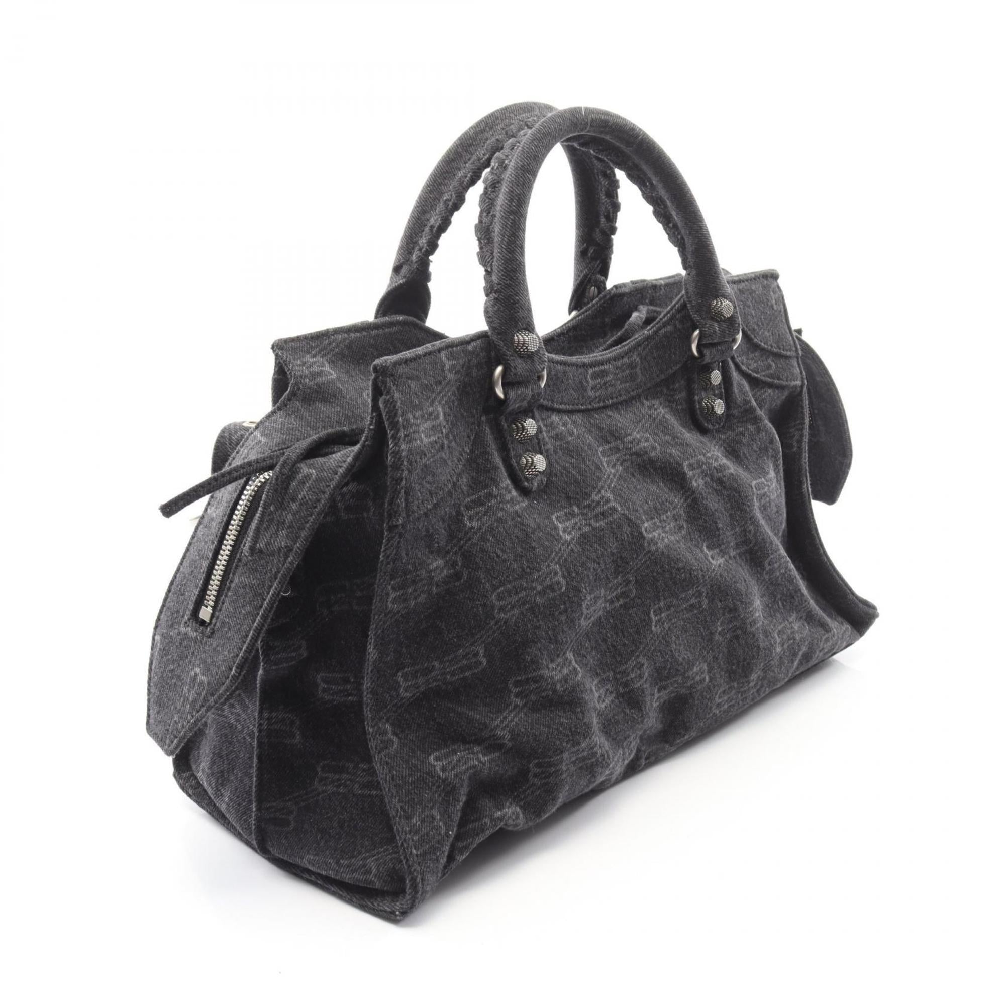 Balenciaga Gray Denim Handbag (Pre-Owned)