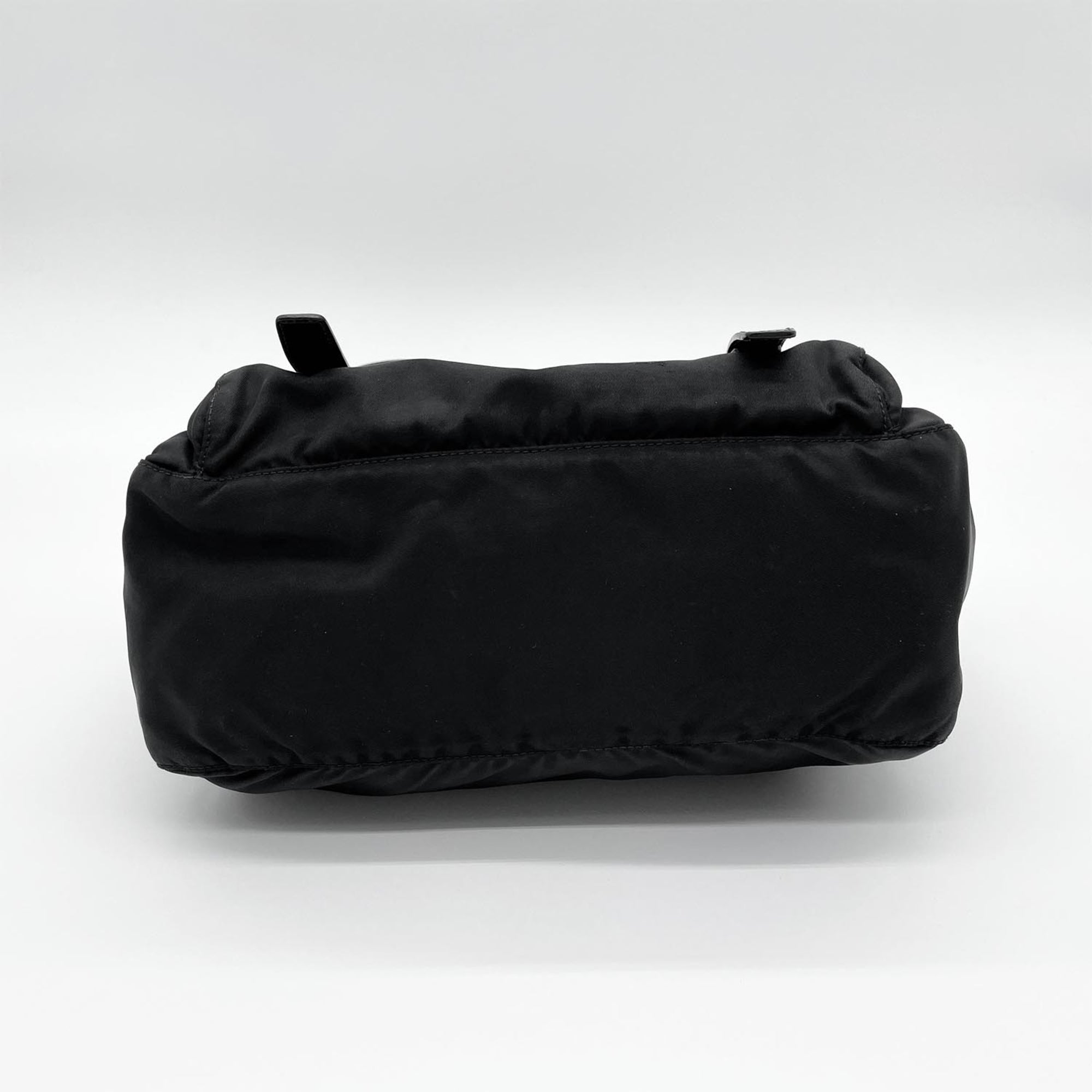 Prada Black Nylon Leather Shoulder Bag (Pre-Owned)