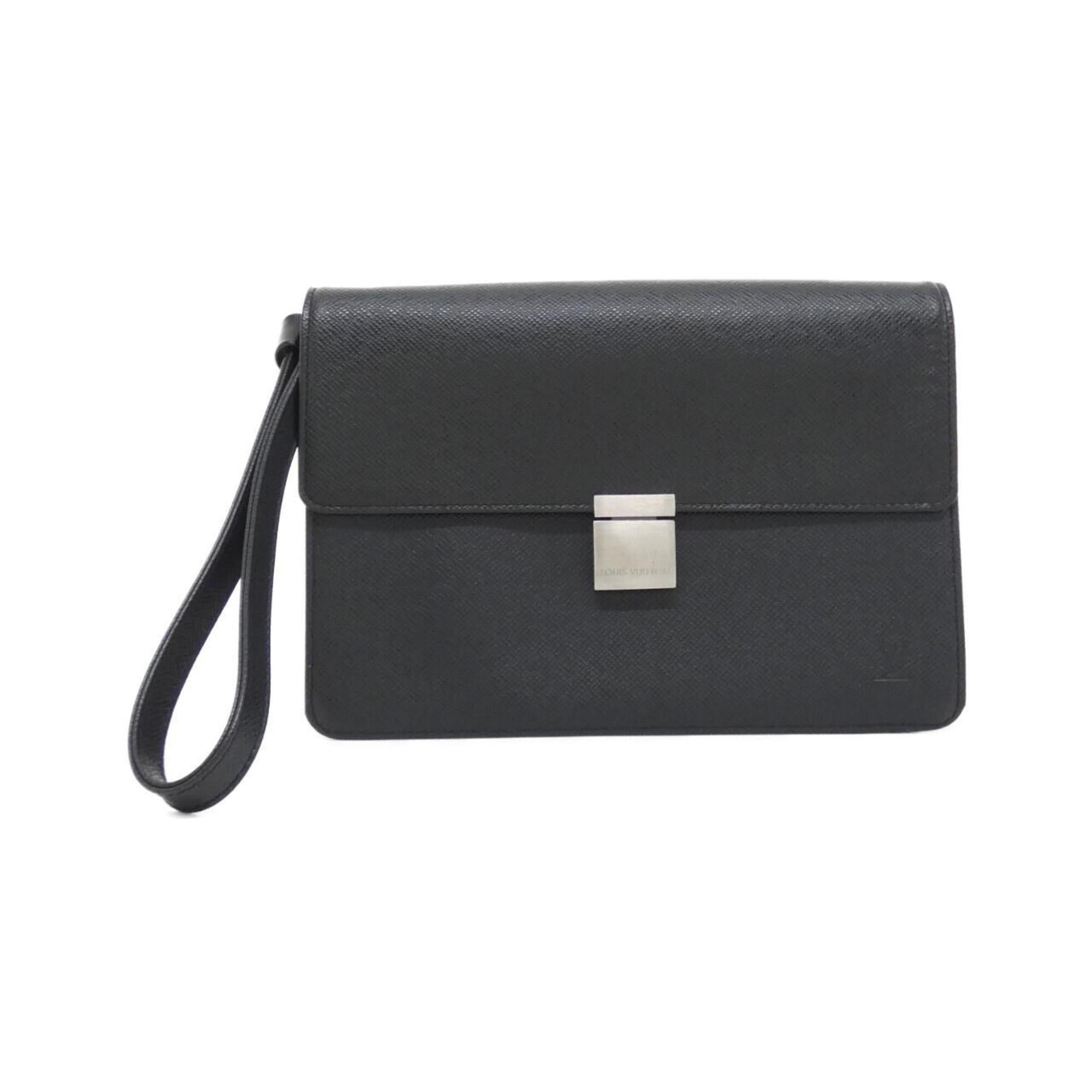 Louis Vuitton Ardoise Leather Clutch Bag (Pre-Owned)