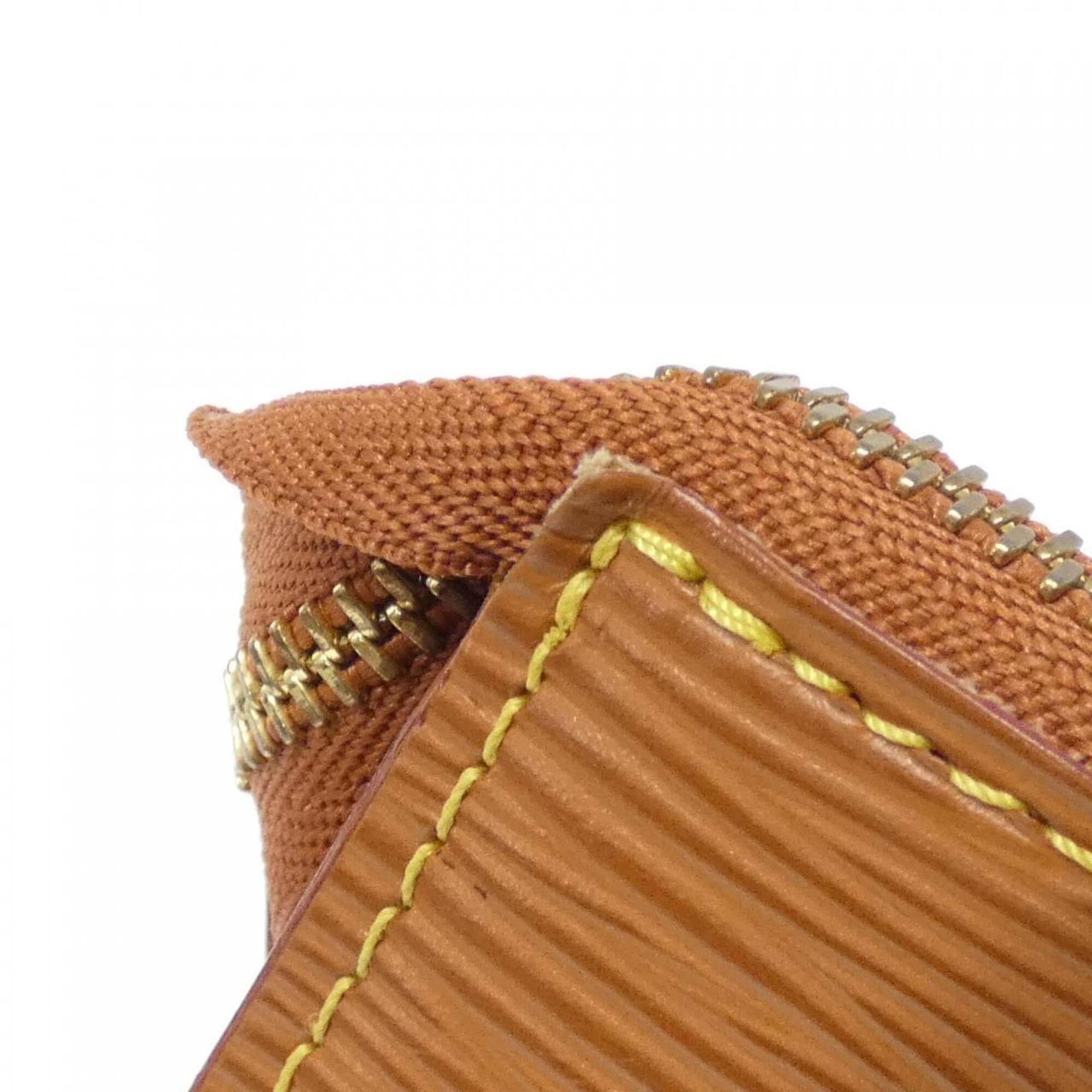 Louis Vuitton Gold Leather Pochette Pouch (Pre-Owned)