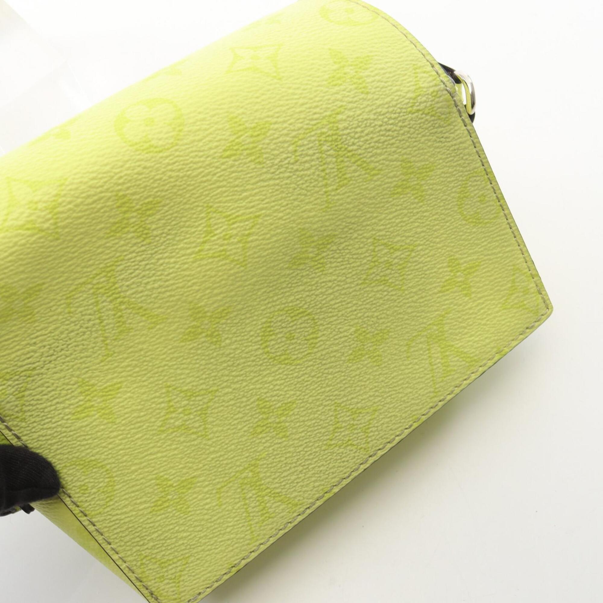 Louis Vuitton Lemon Yellow Yellow Coated Canvas Leather Handbag Shoulder Bag (Pre-Owned)