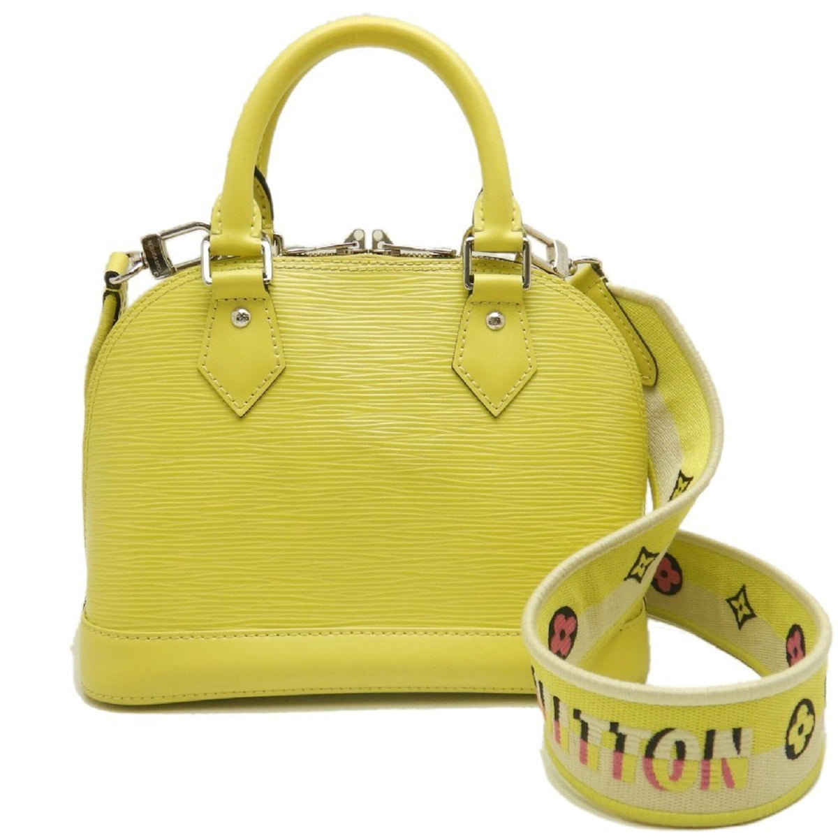 Louis Vuitton Epi Silver Epi Leather Handbag (Pre-Owned)