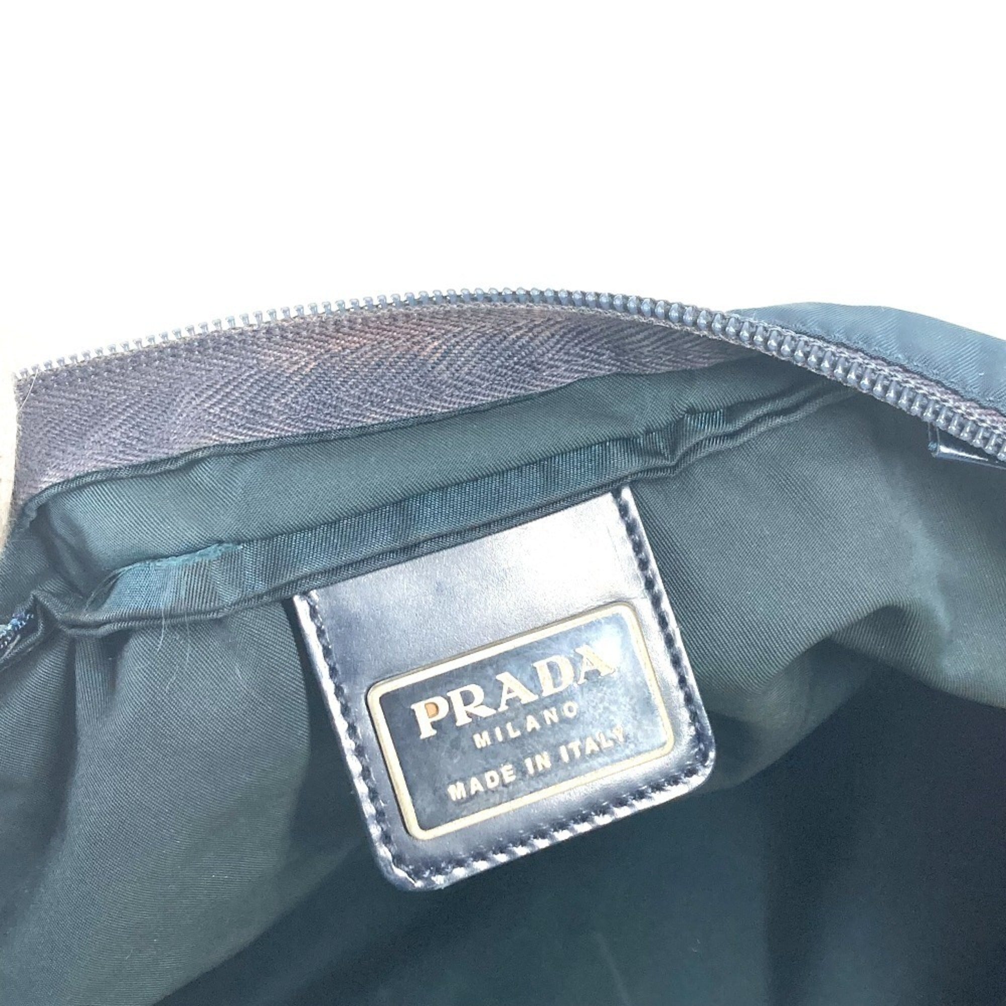 Prada Blue Nylon Shoulder Bag (Pre-Owned)