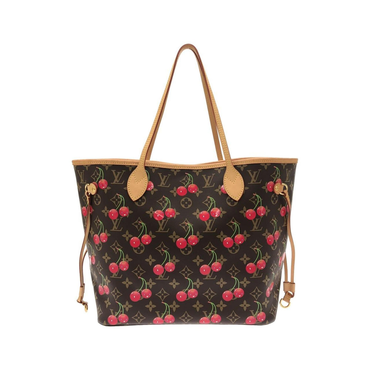 Louis Vuitton Marron Coated Canvas Handbag Pouch (Pre-Owned)