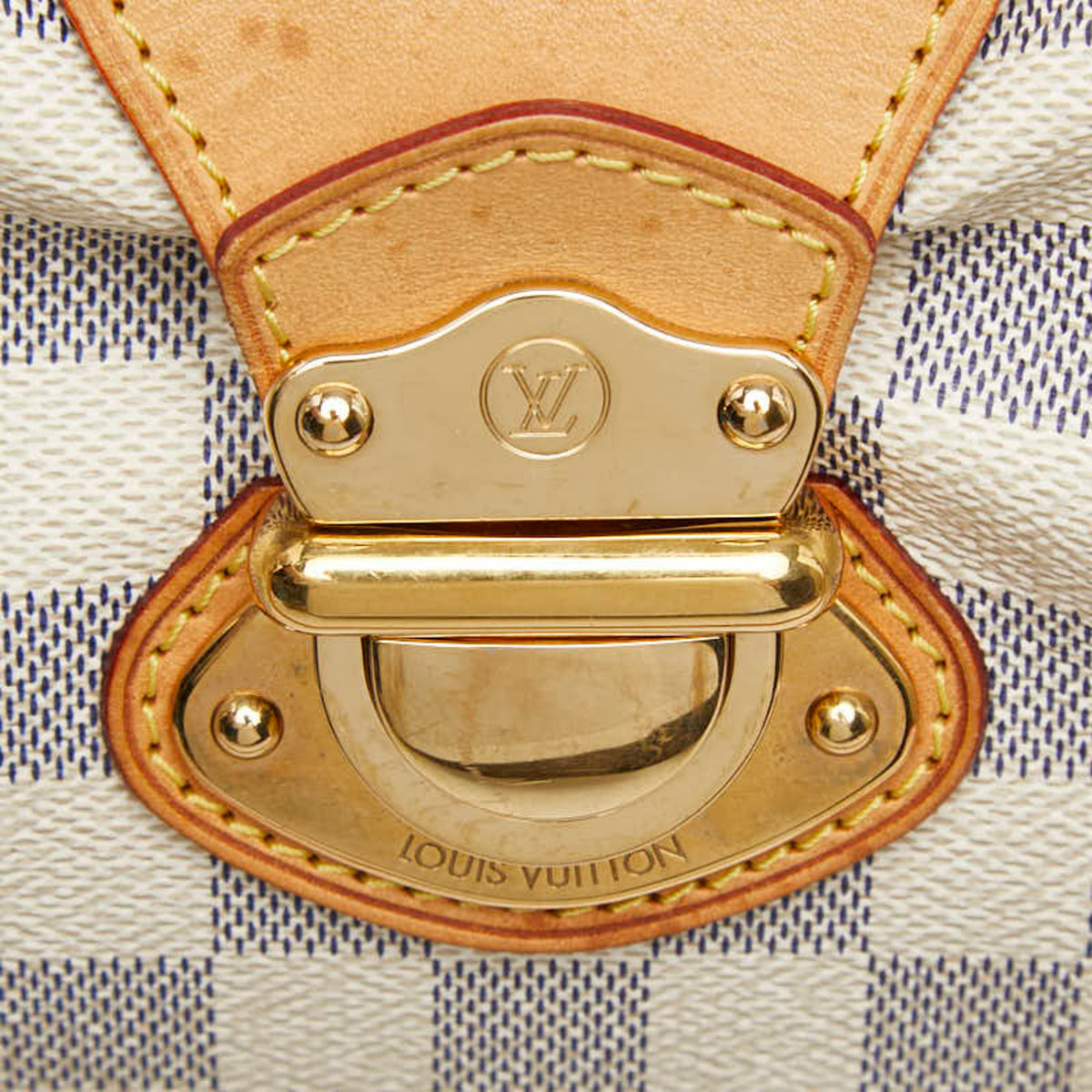 Louis Vuitton Ivory White Pvc Leather Handbag Tote Bag (Pre-Owned)