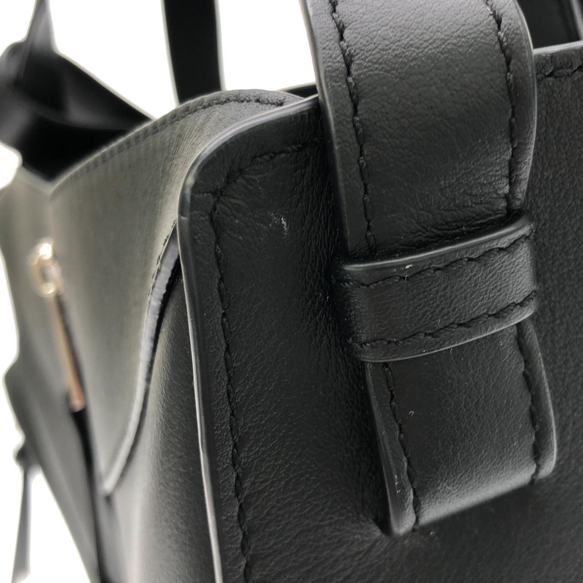 Loewe Black Leather Shoulder Bag (Pre-Owned)