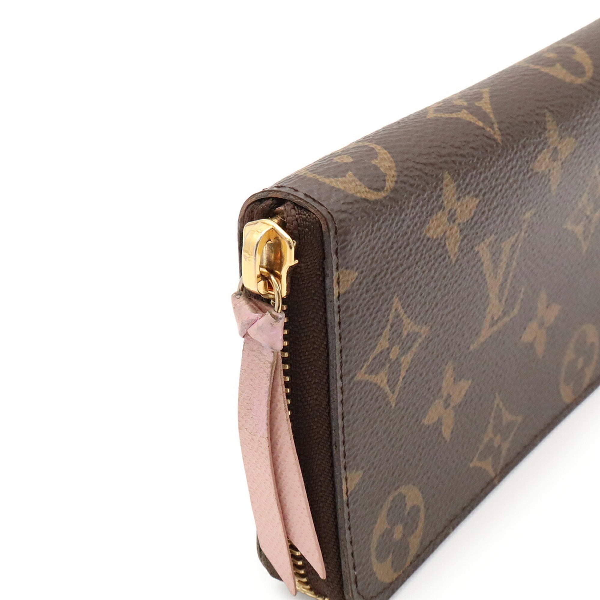 Louis Vuitton Rose Ballerine Monogram Canvas Long Wallet (Bi-Fold) (Pre-Owned)