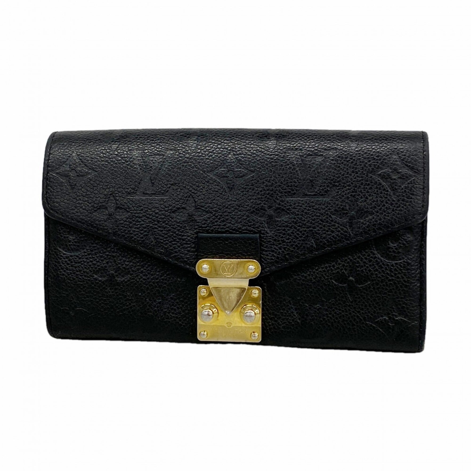 Louis Vuitton Noir Long Wallet (Bi-Fold) (Pre-Owned)