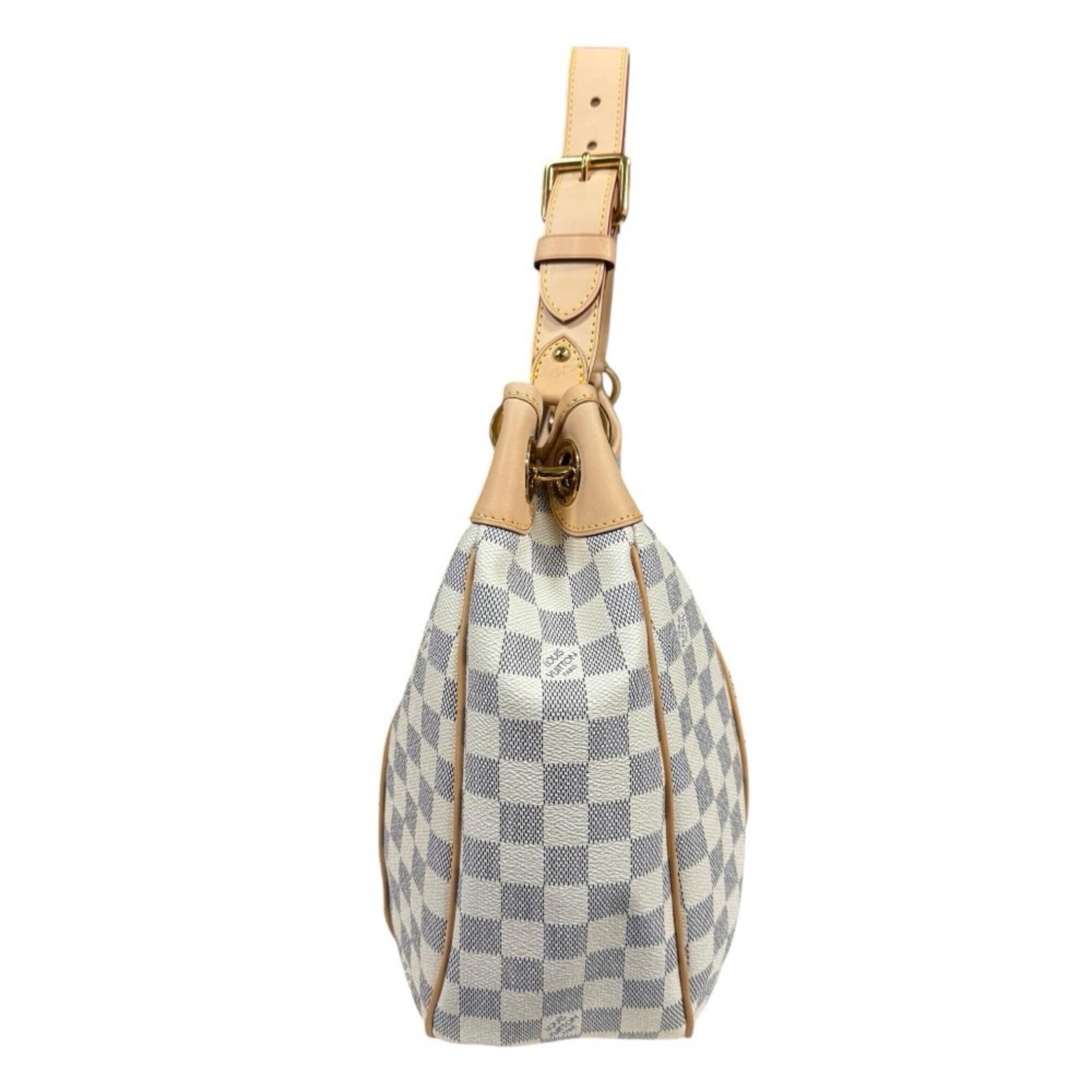 Louis Vuitton White Damier Azur Canvas Shoulder Bag (Pre-Owned)
