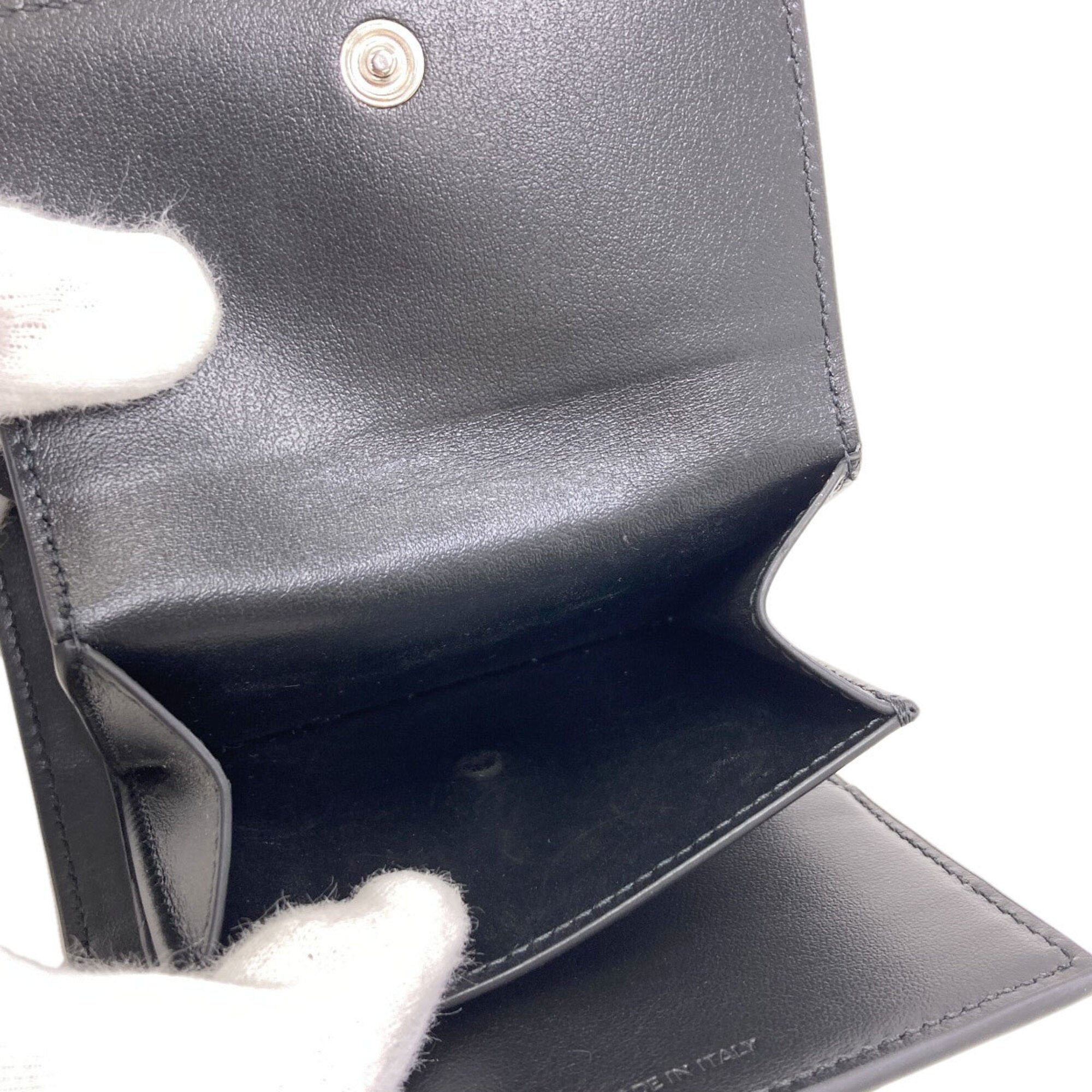 Celine Black Leather Wallet (Tri-Fold) (Pre-Owned)