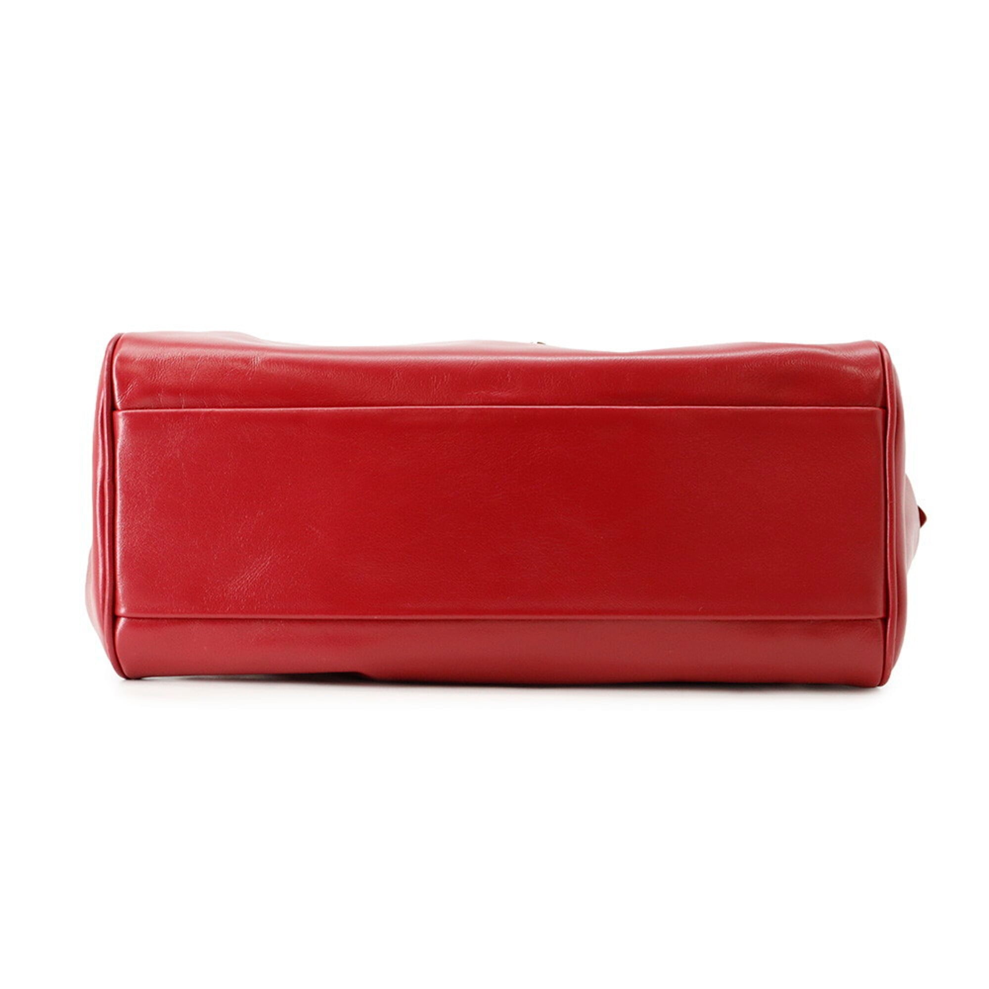 Miu Miu Red Color Leather Handbag (Pre-Owned)