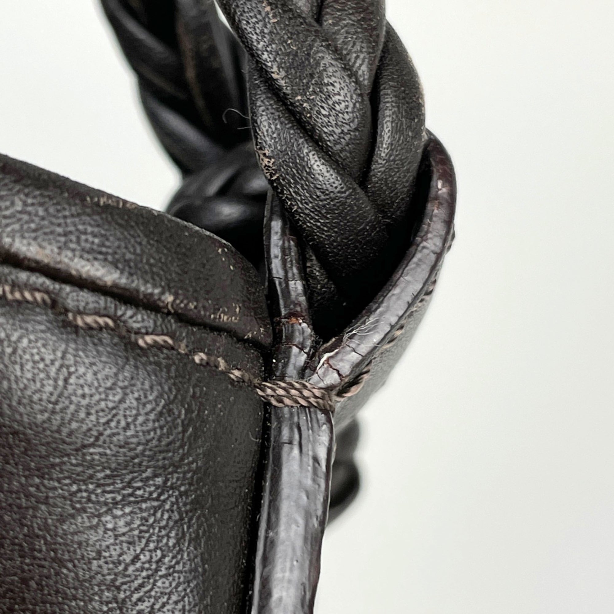 Christian Dior Trotter Brown Nylon Leather Shoulder Bag (Pre-Owned)
