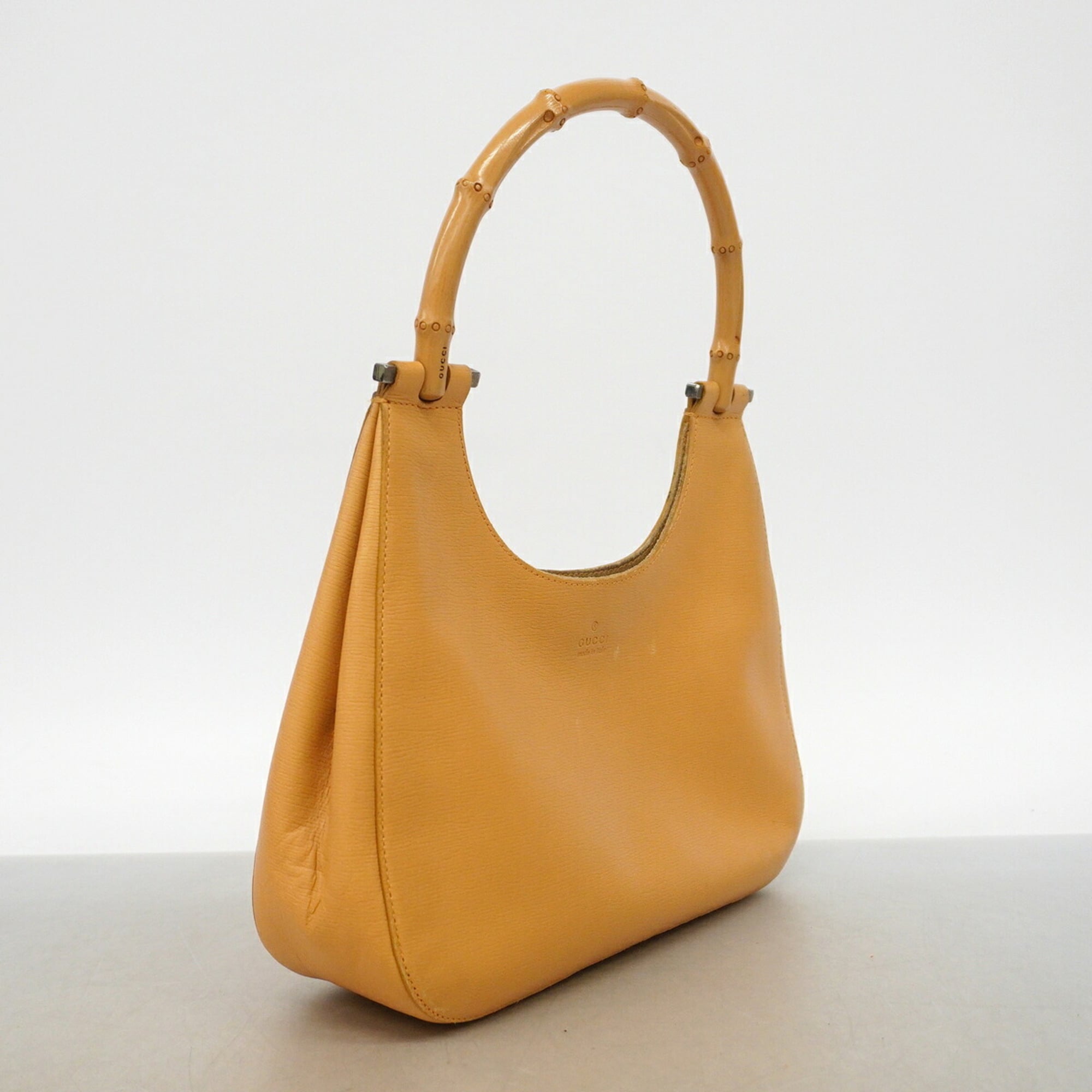 Gucci Light Brown Leather Handbag (Pre-Owned)