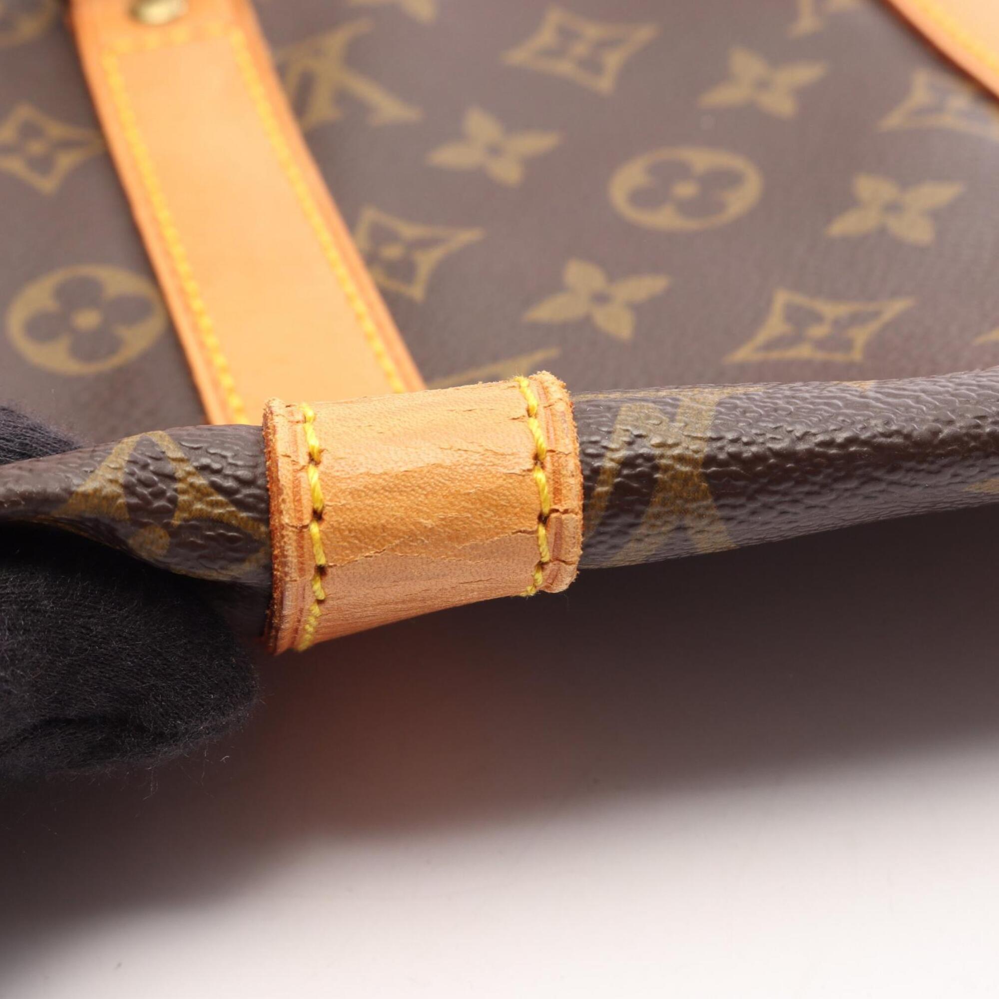 Louis Vuitton Brown Coated Canvas Pvc Leather Boston Bag Handbag (Pre-Owned)