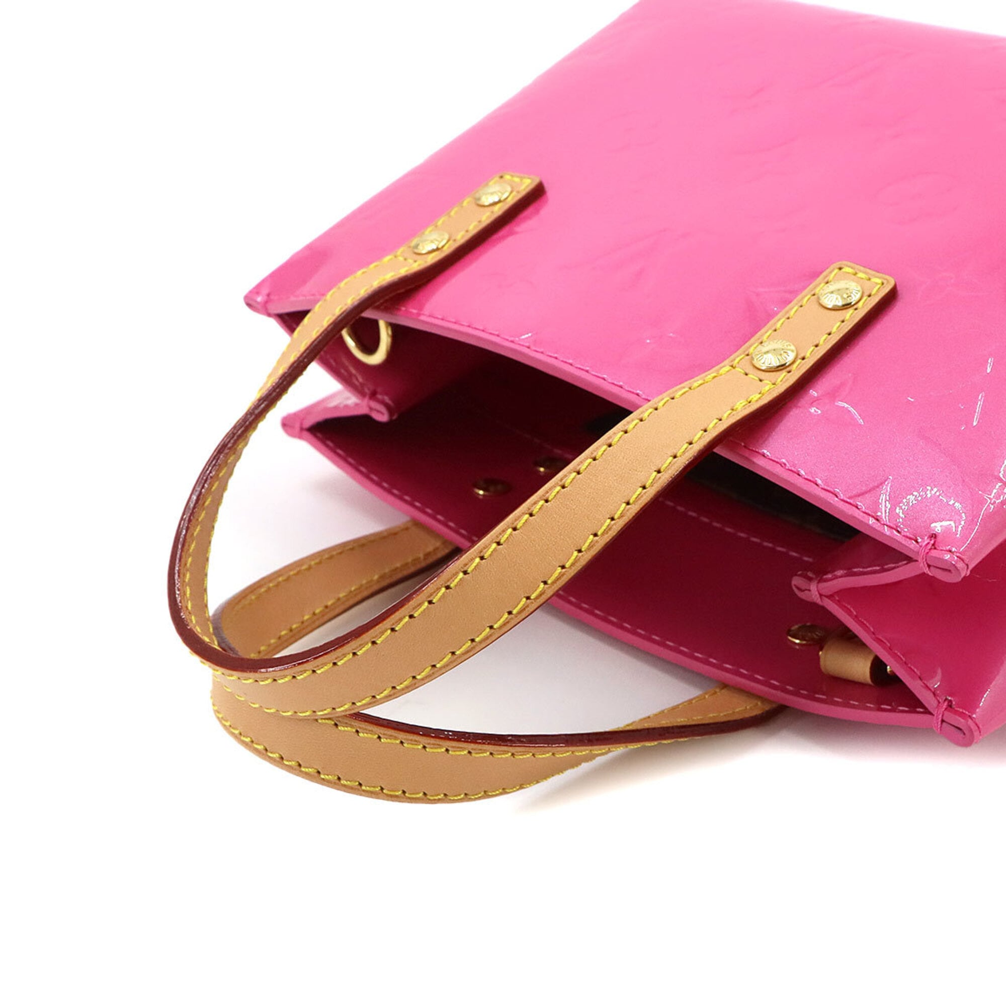 Louis Vuitton Pink Monogram Vernis Leather Handbag (Pre-Owned)