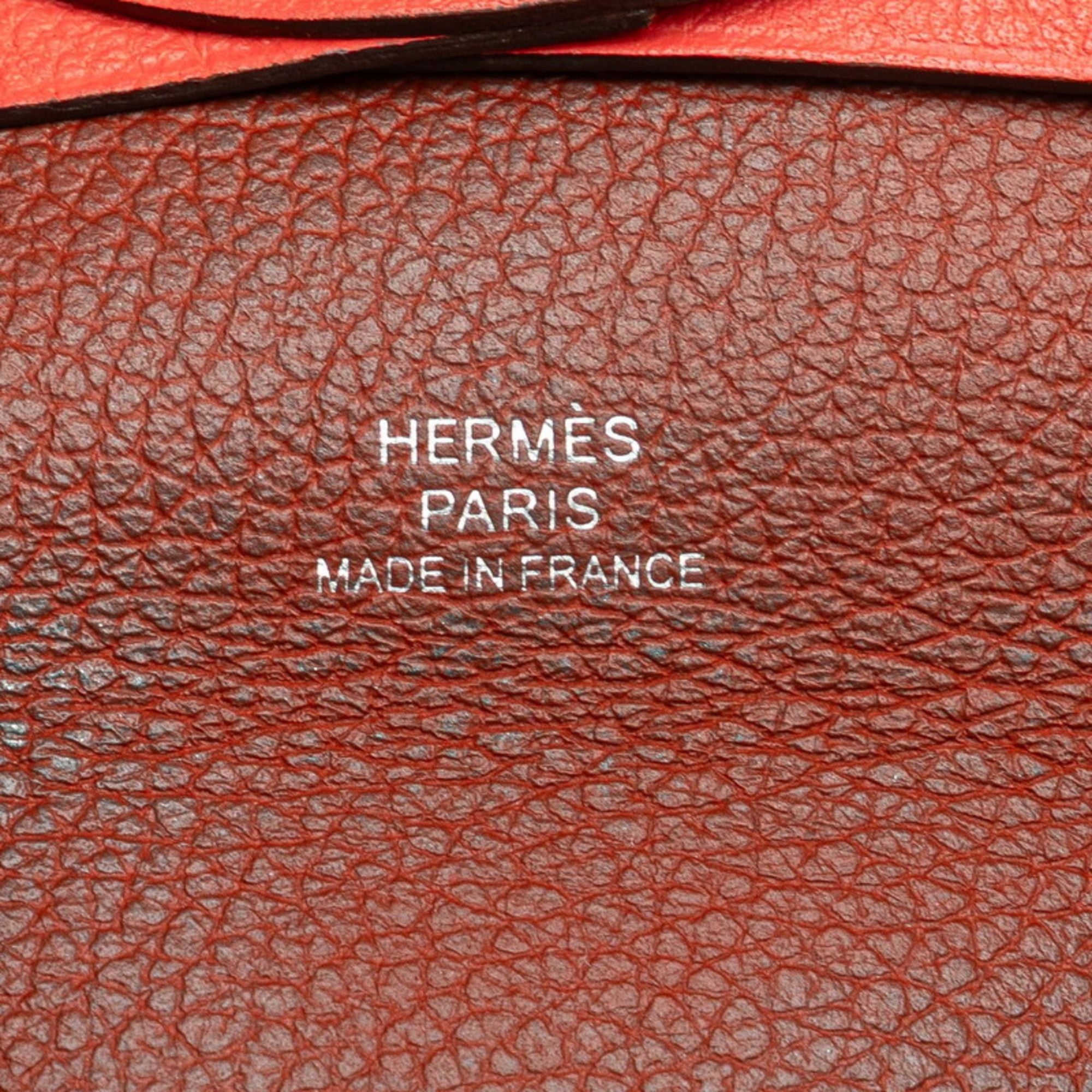 Hermes Bastia Pink Chevre Leather Coin Purse/Coin Case (Pre-Owned)